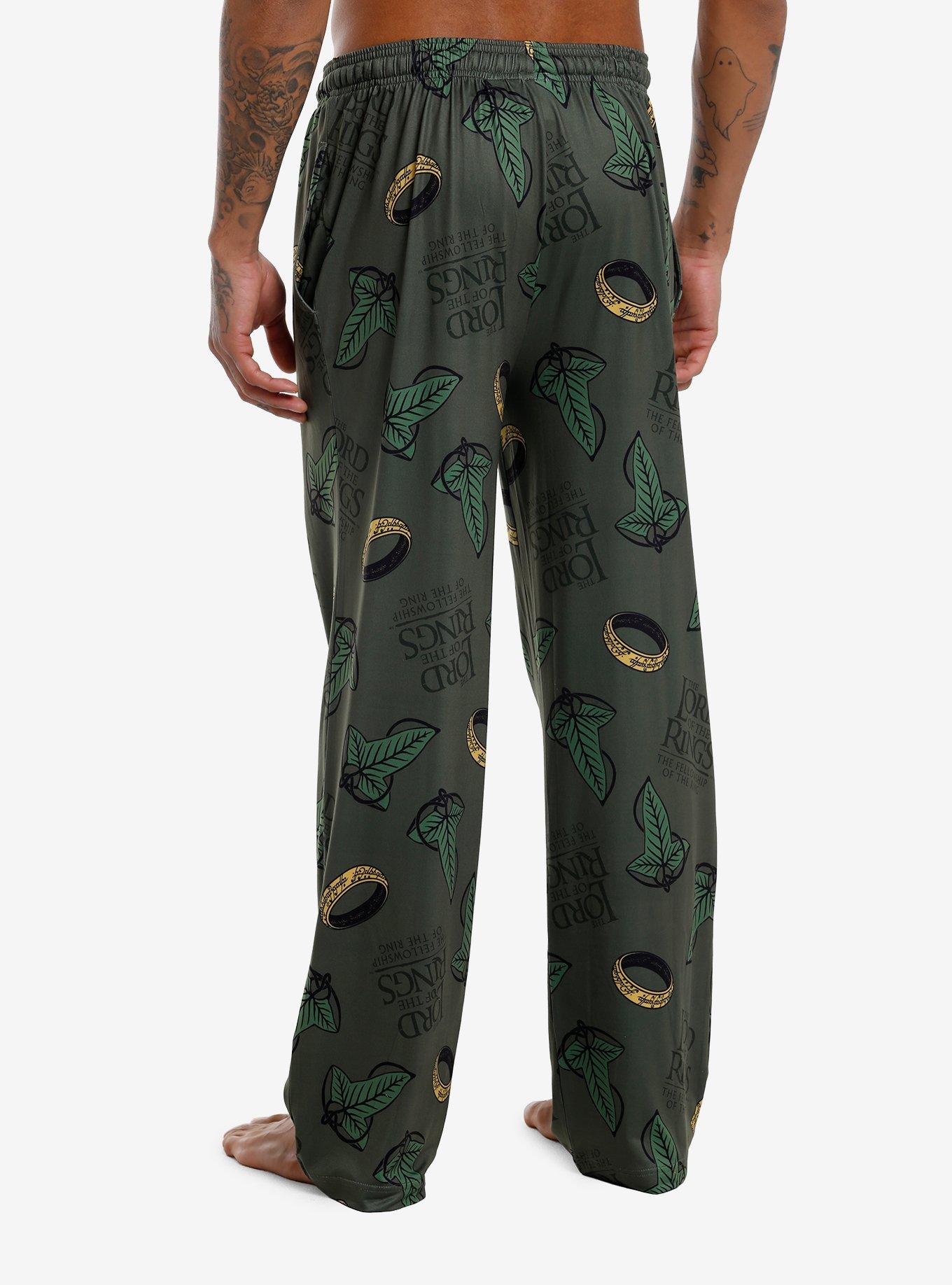 The Lord Of The Rings Leaf & Ring Pajama Pants, , hi-res