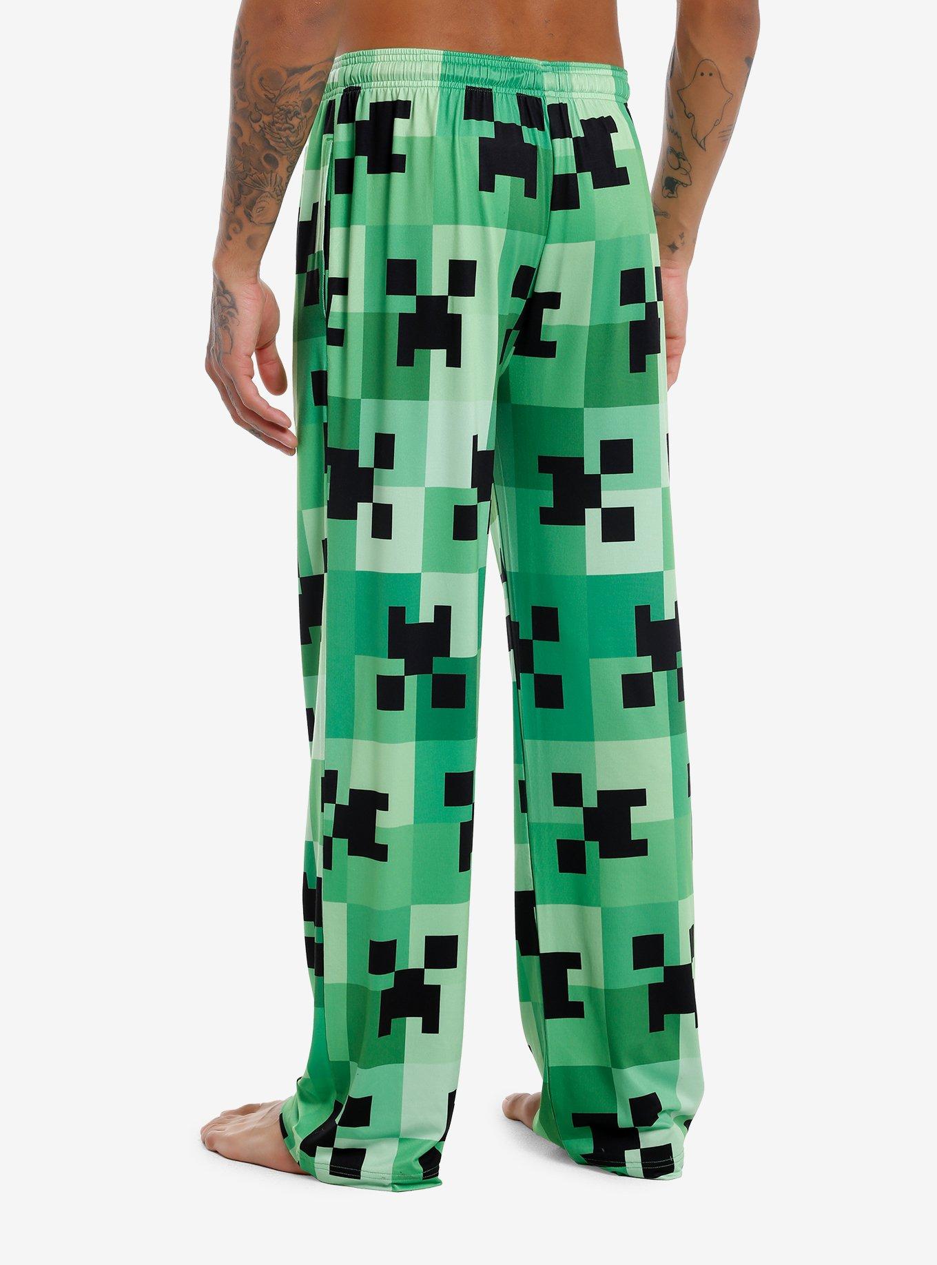 Minecraft Creeper Pajama Pants, MULTI, alternate