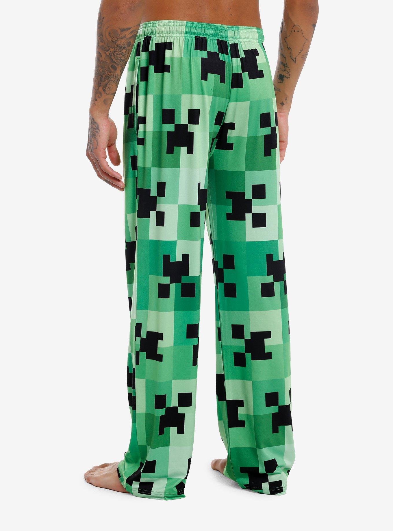 Minecraft Creeper Pajama Pants, , hi-res