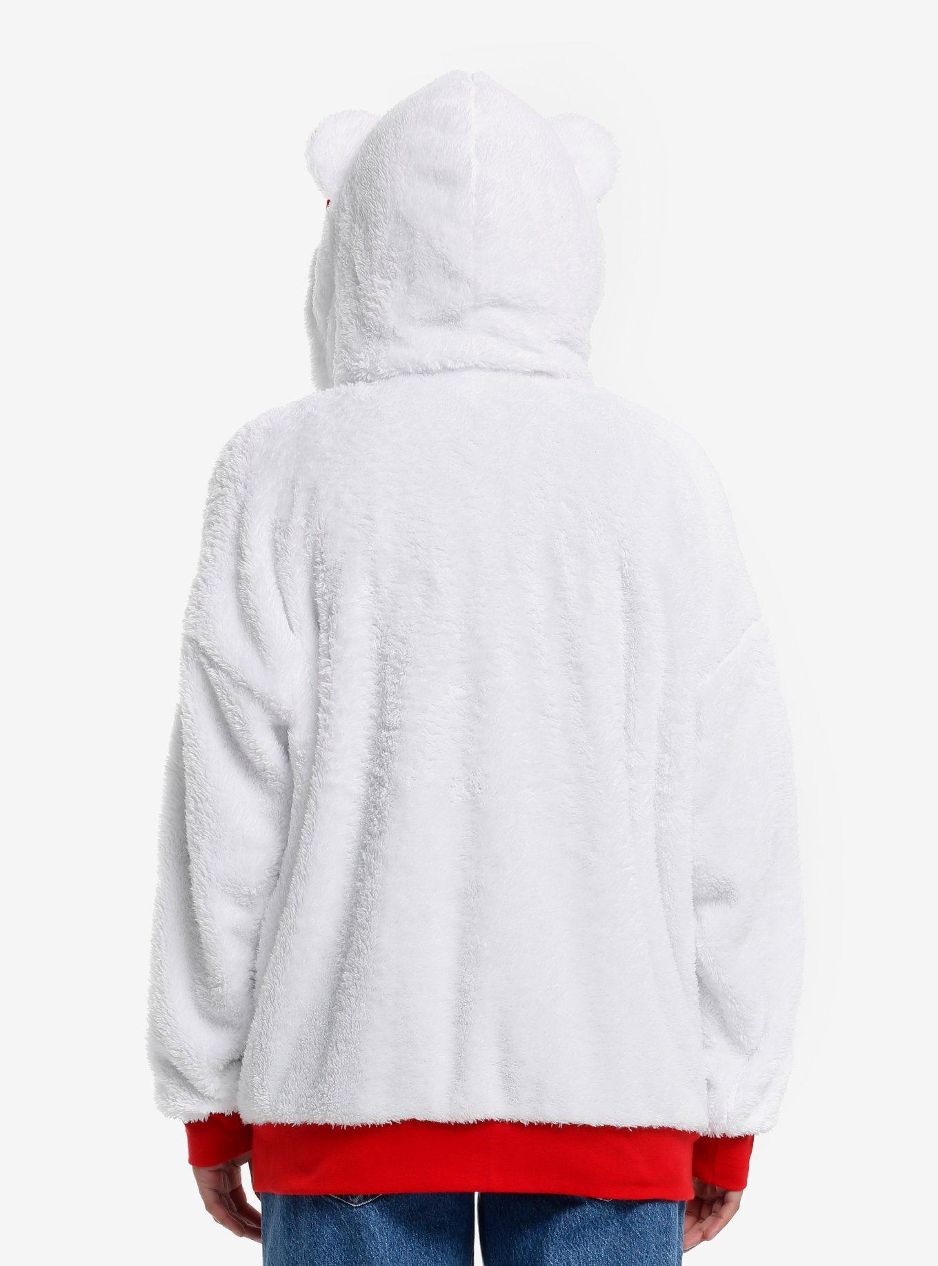 Hello Kitty 3D Ears Patch Girls Sherpa Hoodie, MULTI, alternate