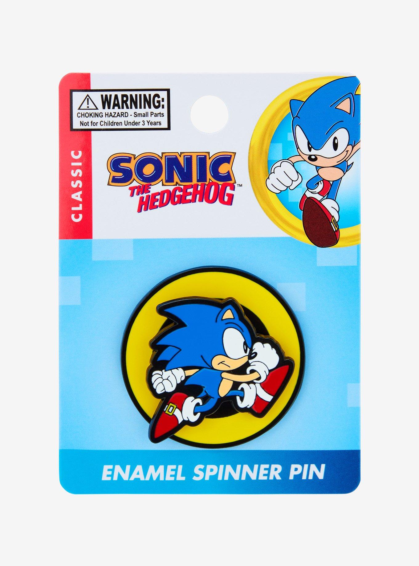 Sonic the Hedgehog Spinning Enamel Pin, , alternate