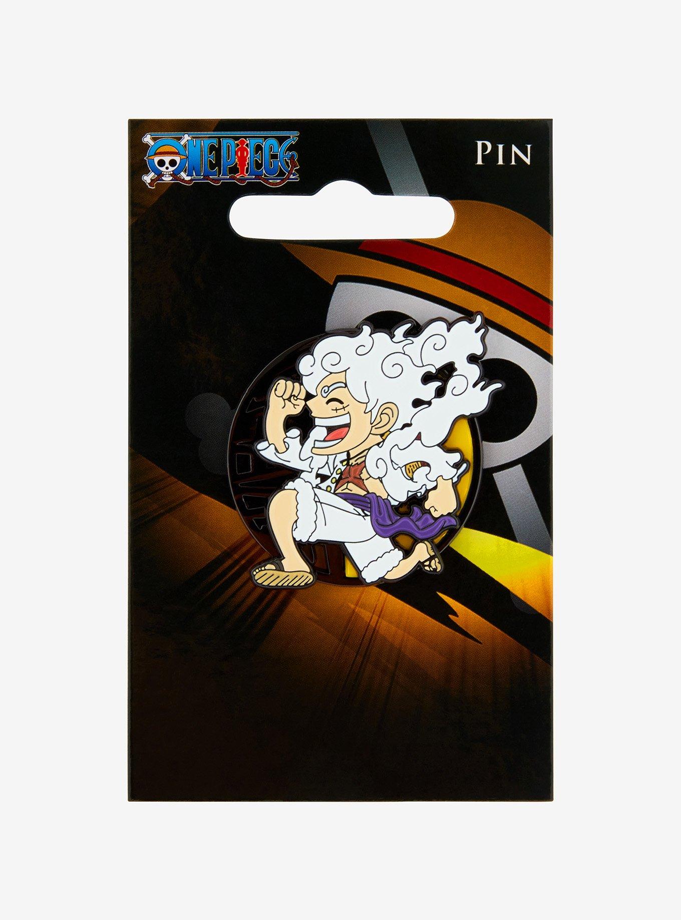 One Piece Monkey D. Luffy Gear 5 Spinning Enamel Pin — BoxLunch Exclusive, , alternate