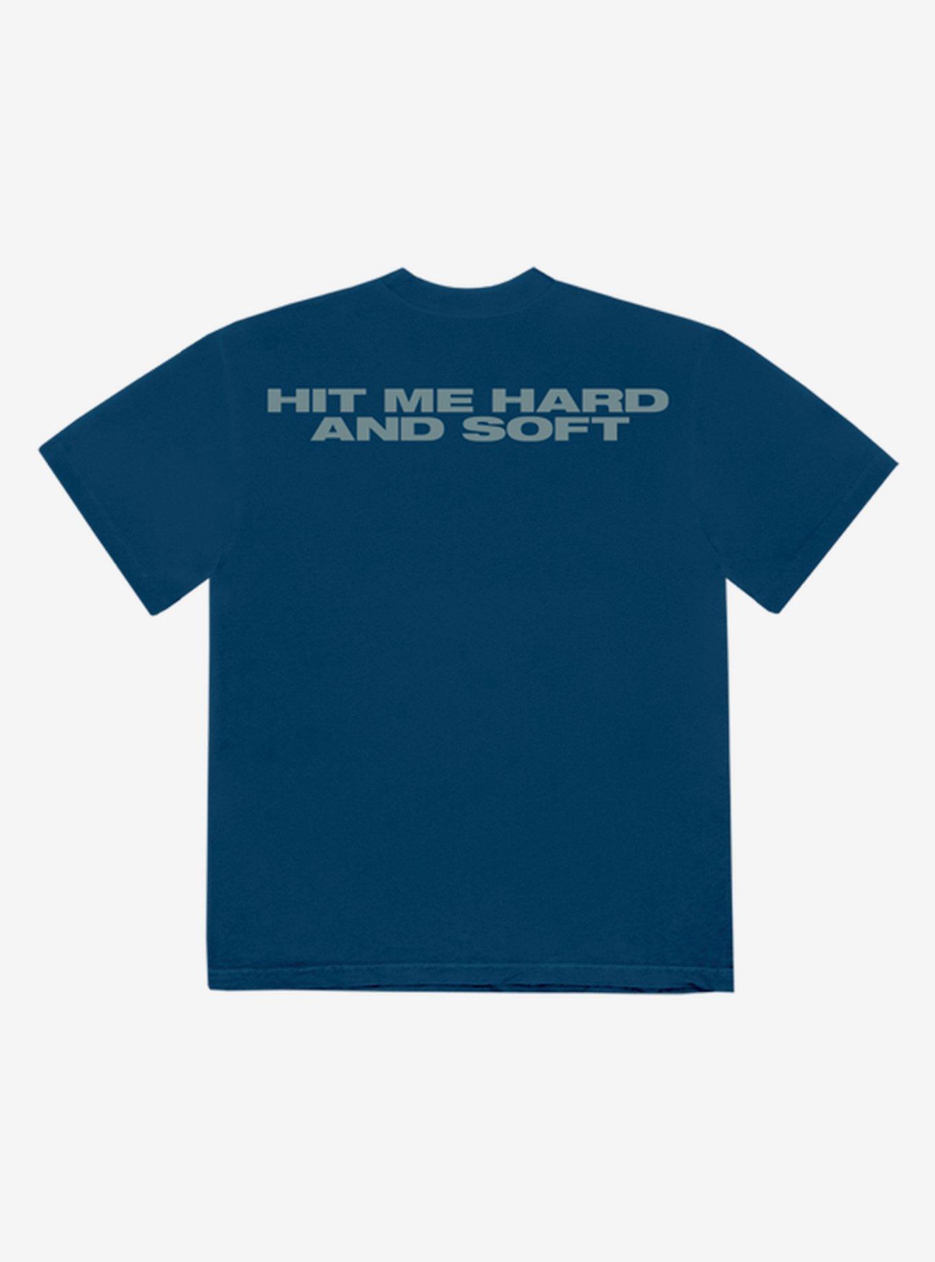 Billie Eilish Hit Me Hard And Soft Blue Two-Sided T-Shirt Hot Topic Exclusive, NAVY, alternate