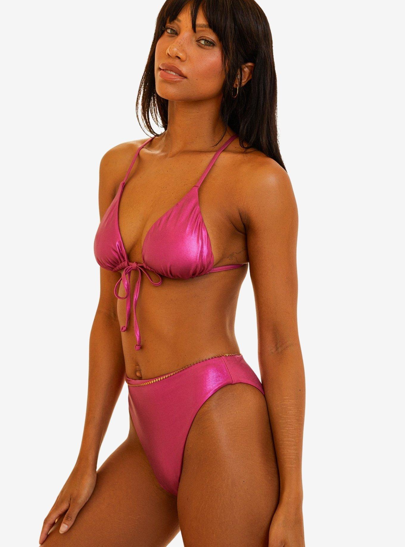 Dippin' Daisy's Seashore Swim Bottom Fuchsia, , hi-res