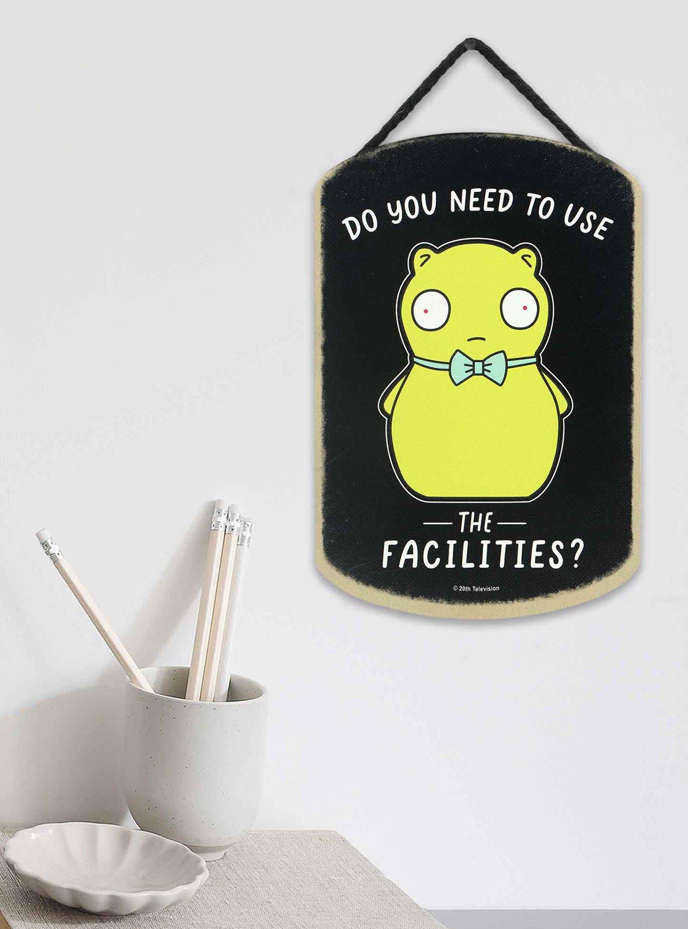 Bob's Burgers Use the Facilities Kuchi Kopi Hanging Wood Wall Decor, , hi-res