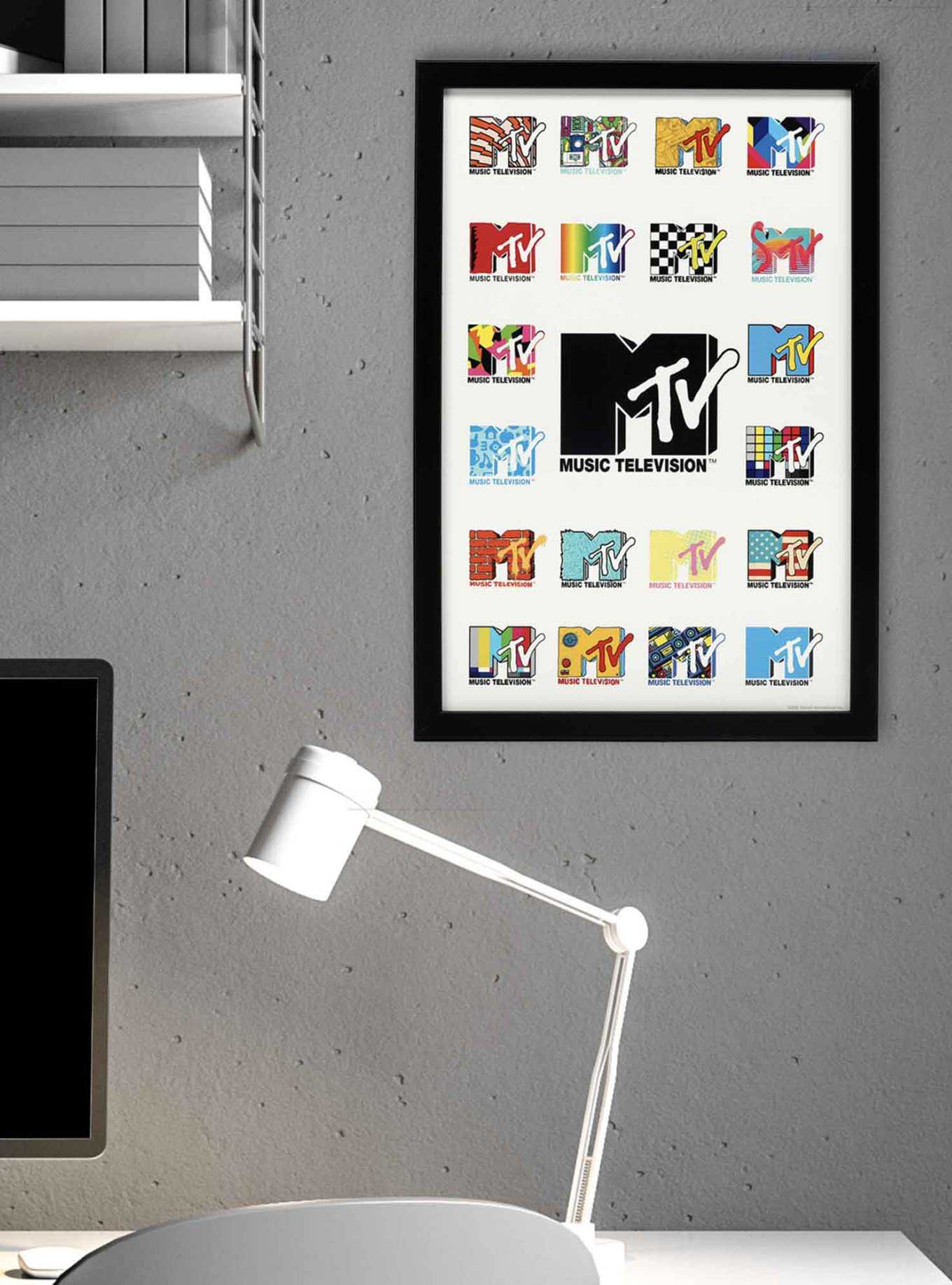 MTV Logo Collage Framed Wood Wall Decor, , hi-res