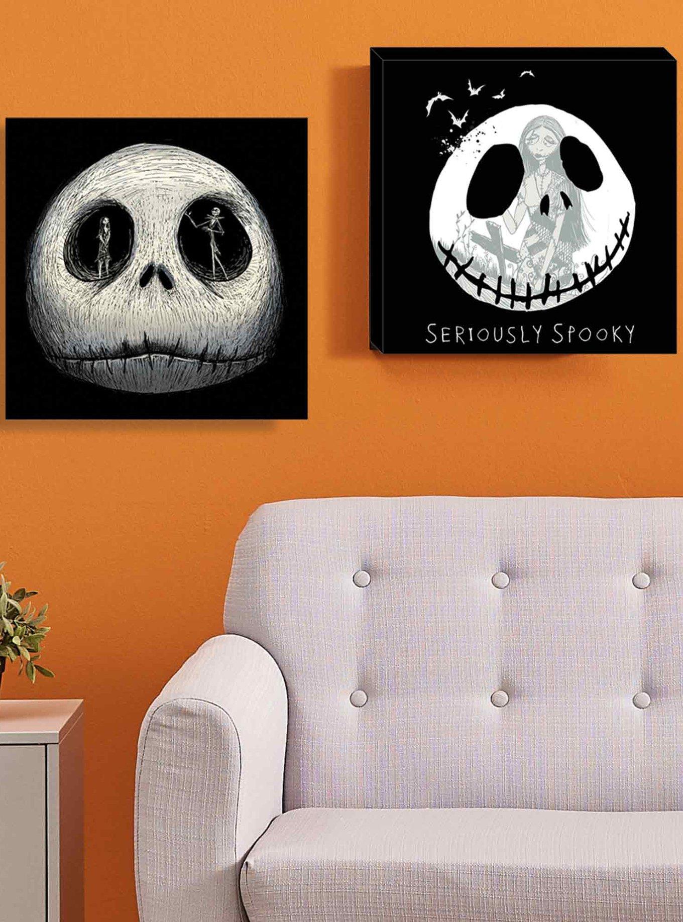 The Nightmare Before Christmas Skull Shadow Canvas Wall Decor, , alternate