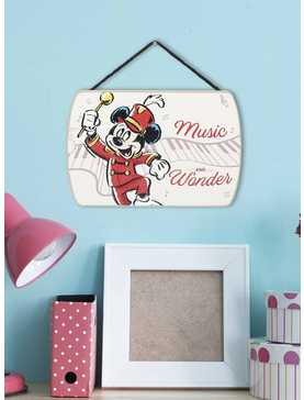 Disney Mickey Mouse Marching Music & Wonder Hanging Wood Wall Decor, , hi-res