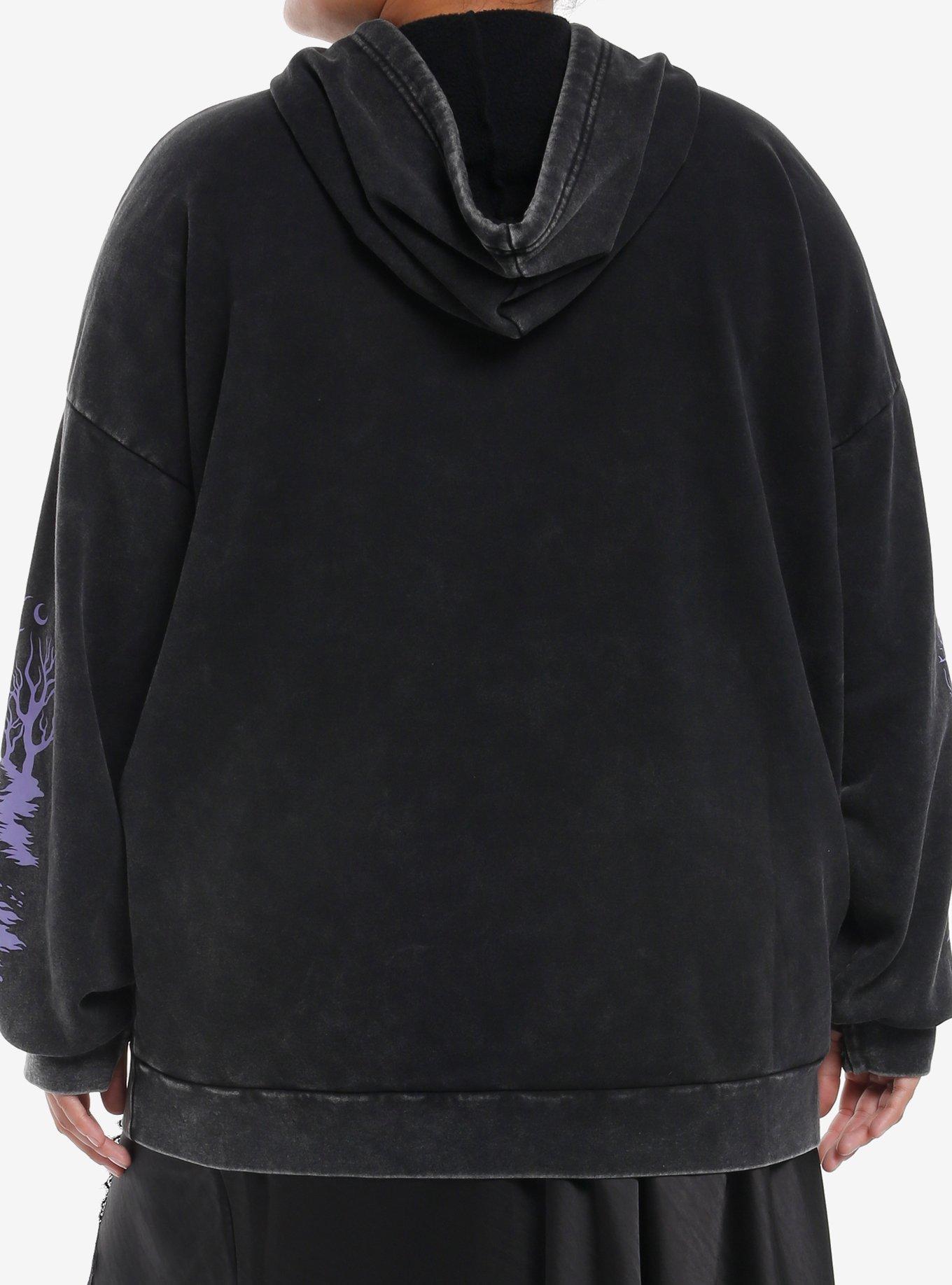 Her Universe Marvel Agatha All Along Coven True Girls Oversized Hoodie Plus Size, PURPLE, alternate