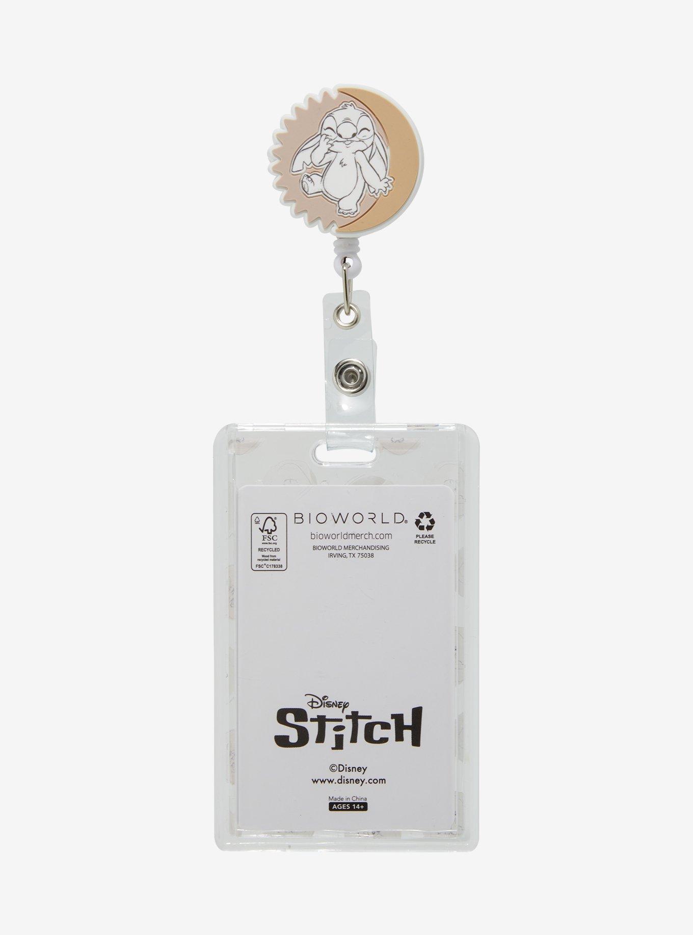 Disney Lilo & Stitch Tonal Stitch Polka Dot Retractable Lanyard - BoxLunch Exclusive, , alternate