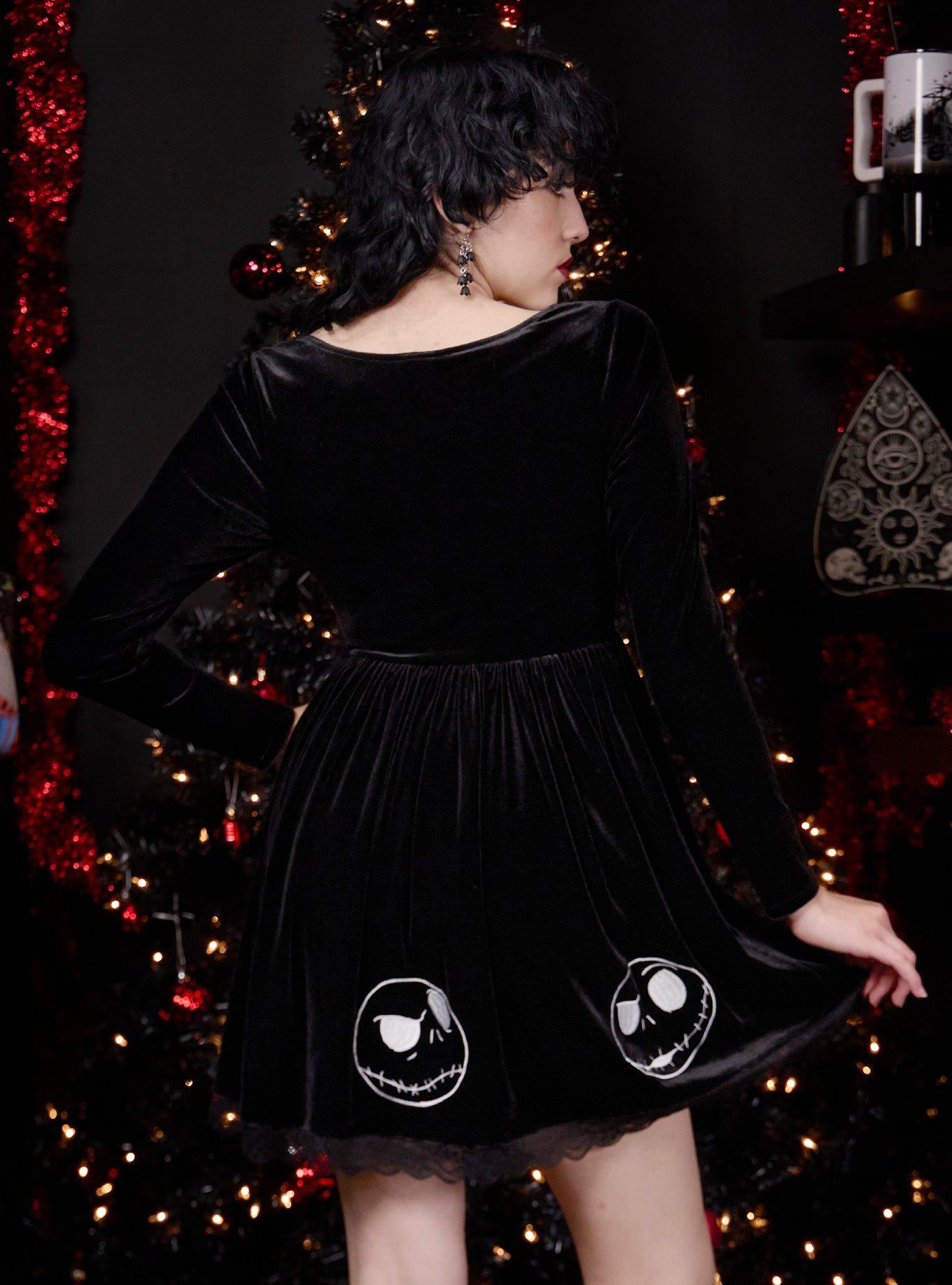 Her Universe The Nightmare Before Christmas Jack Velvet Dress, , alternate