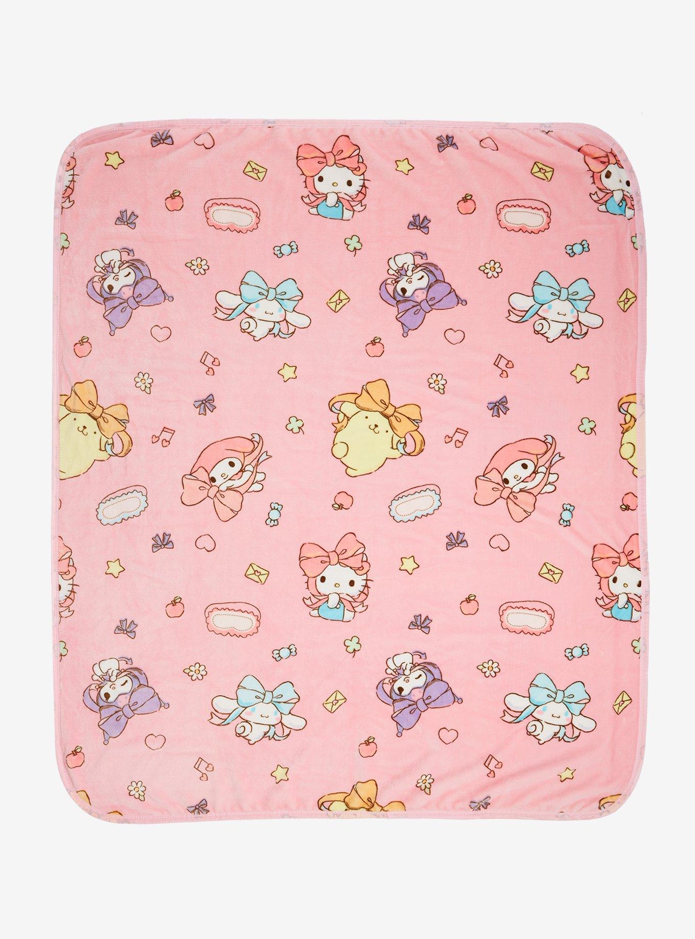 Sanrio Hello Kitty and Friends Slumber Party Double-Sided Fleece Throw &mdash; BoxLunch Exclusive, , alternate
