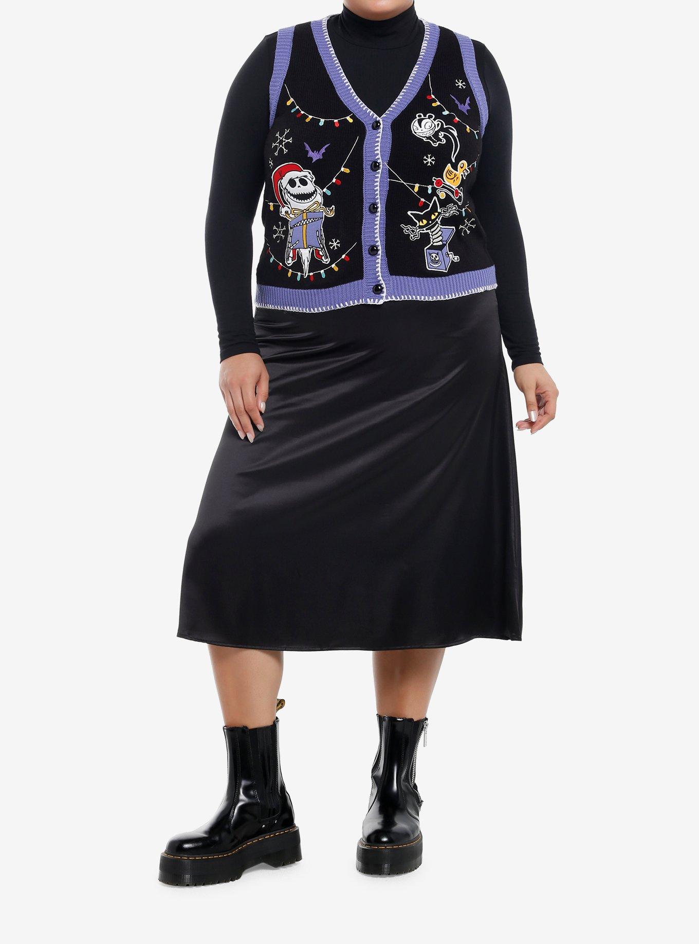 Her Universe The Nightmare Before Christmas Girls Sweater Vest Plus Size, , hi-res