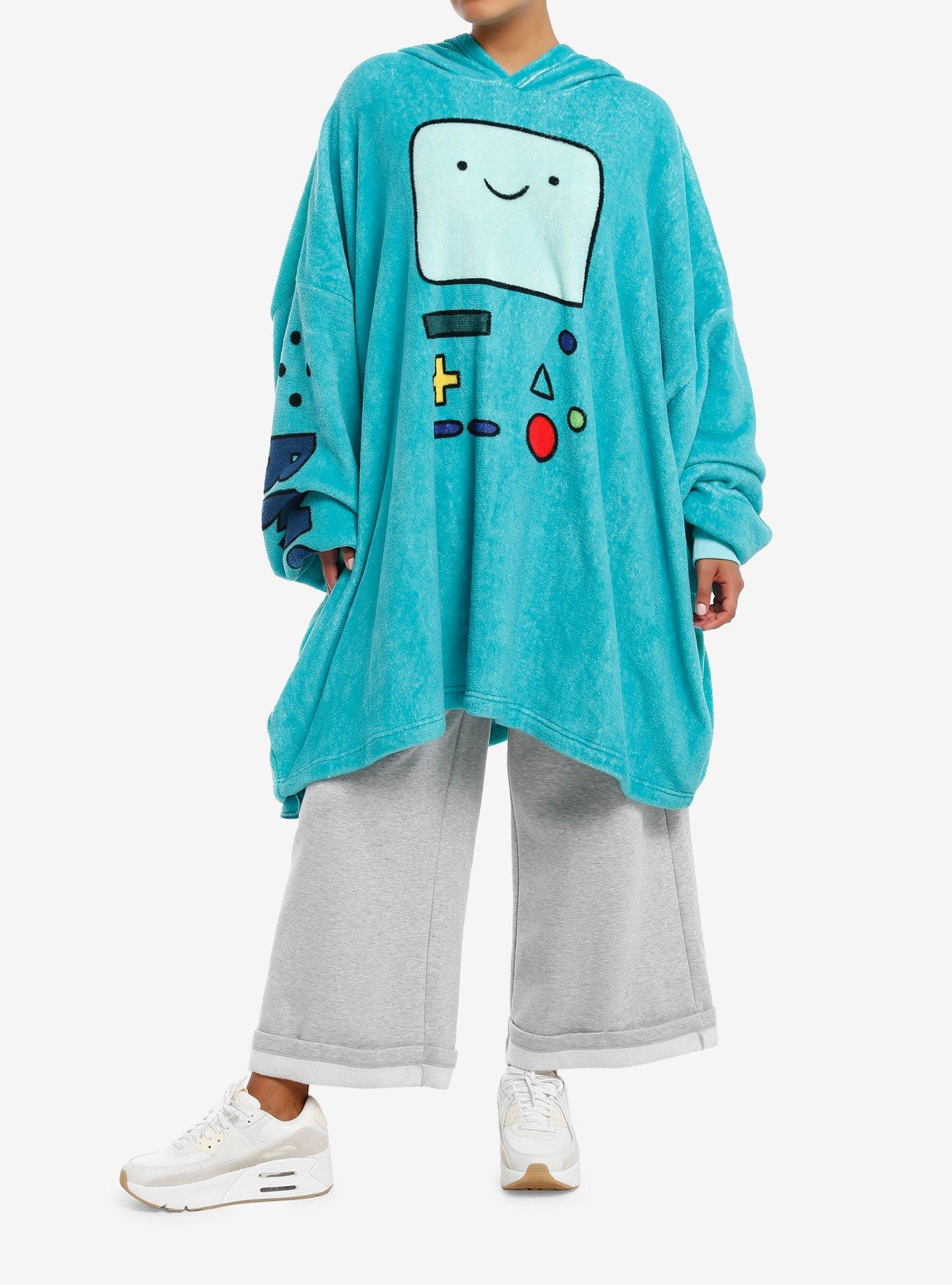 Adventure Time BMO Fuzzy Oversized Hoodie, , alternate