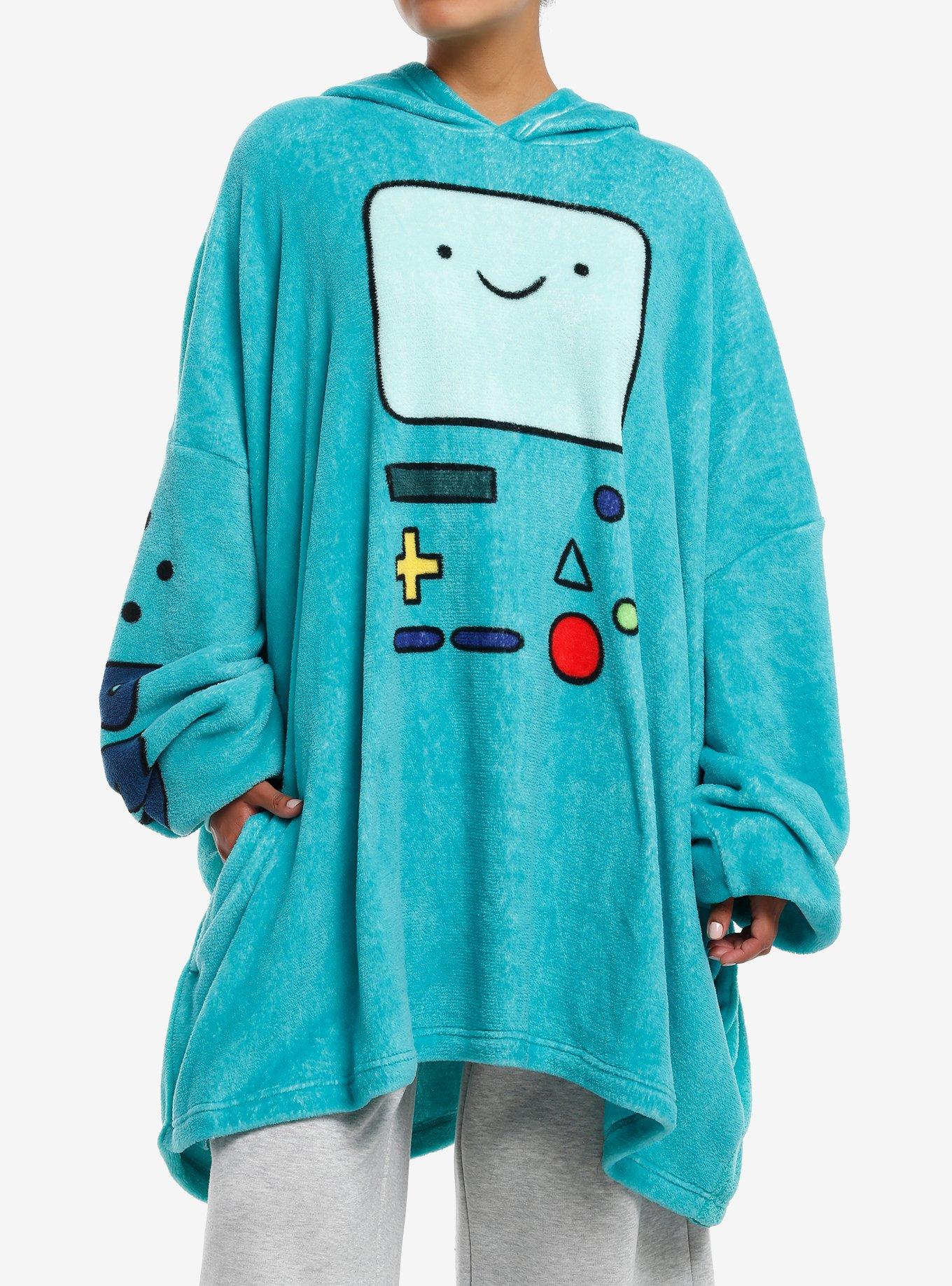 Shop Adventure Time BMO Fuzzy Oversized Hoodie