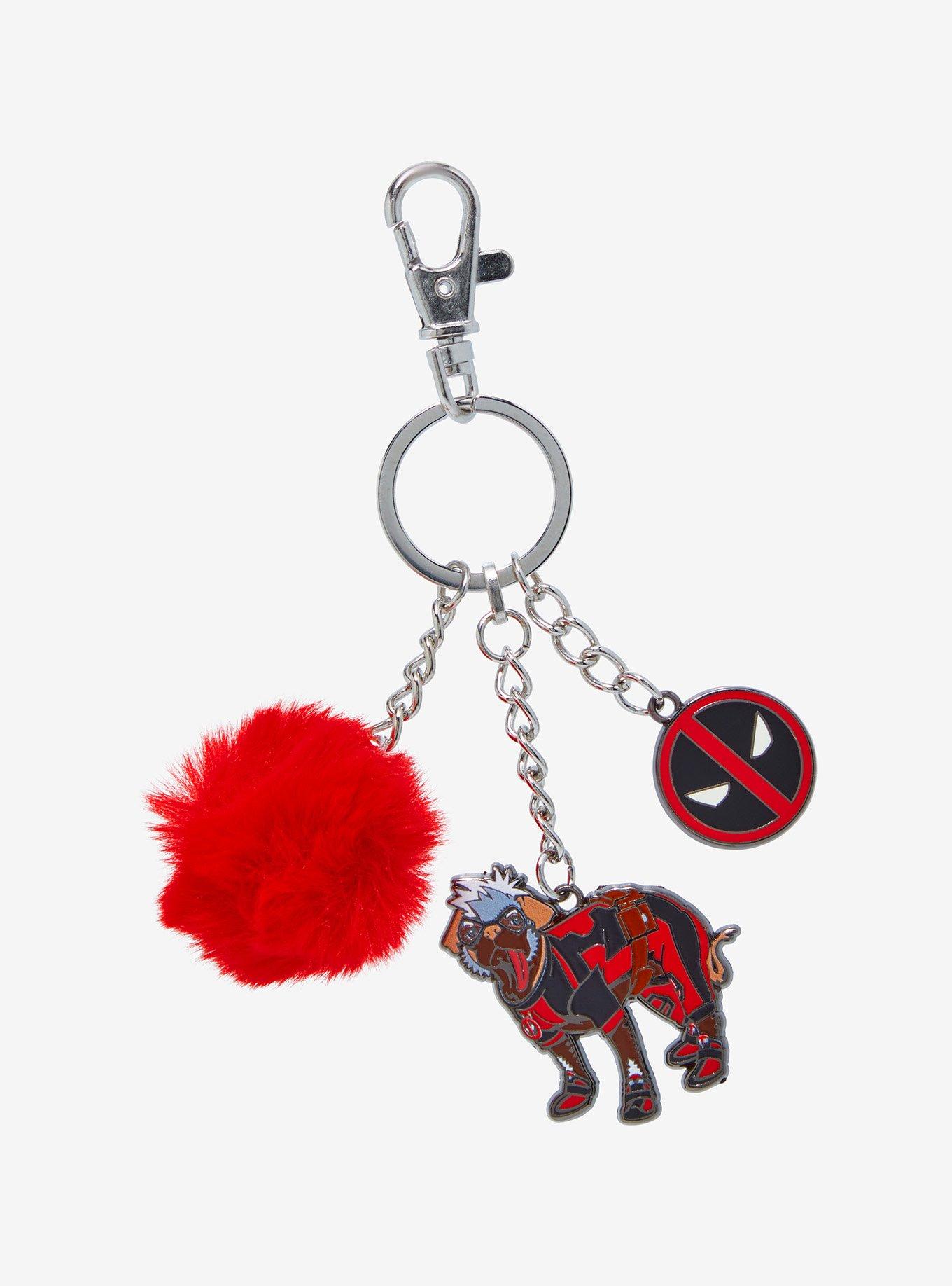 Marvel Deadpool & Wolverine Dogpool Multi-Charm Keychain - BoxLunch Exclusive, , alternate