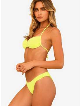 Dippin' Daisy's Nocturnal Cheeky Swim Bottom Neon Yellow, , hi-res