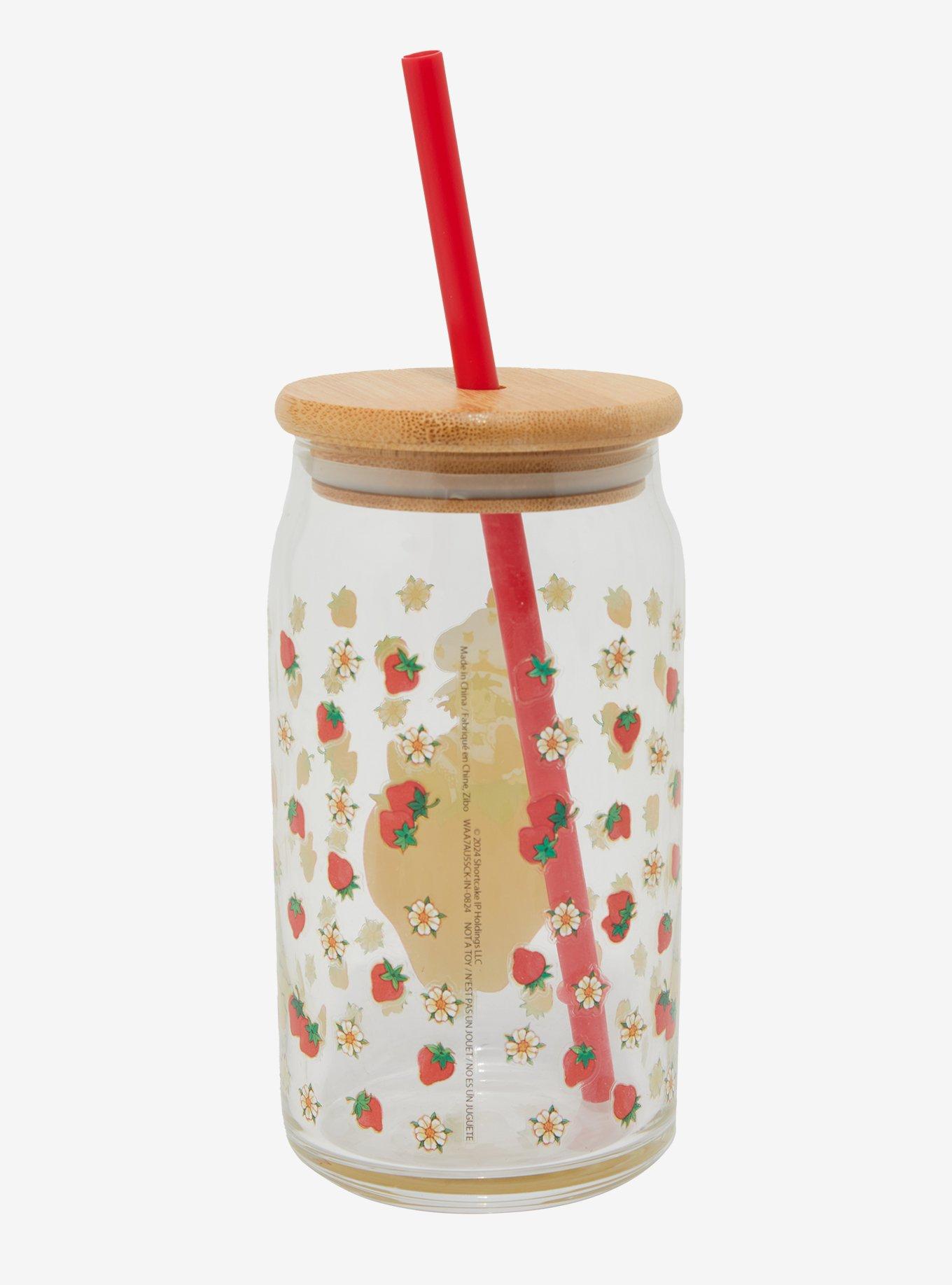 Strawberry Shortcake Glass Travel Cup