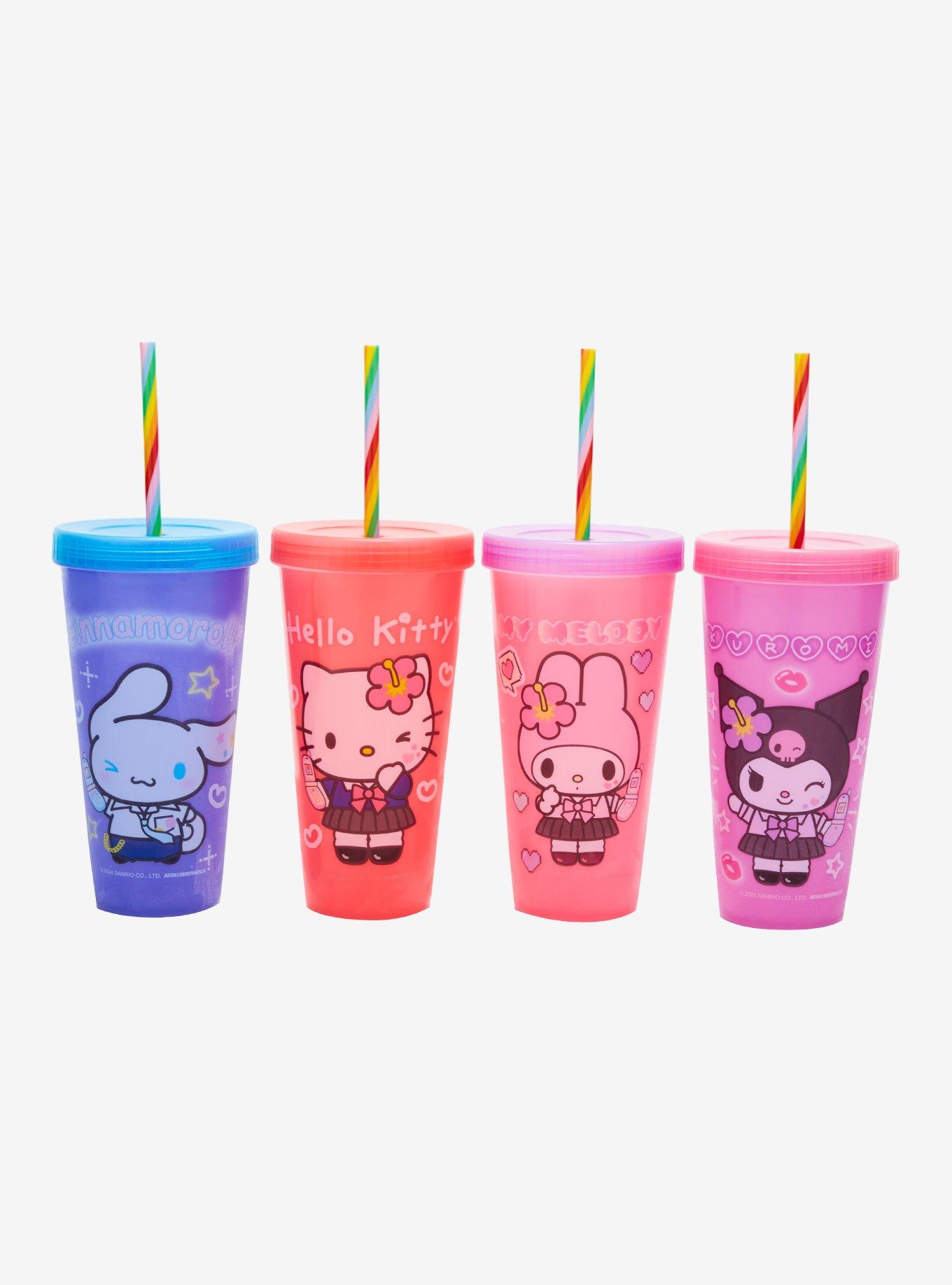 Hello Kitty And Friends Kogyaru Color-Changing Acrylic Travel Cup Set, , alternate