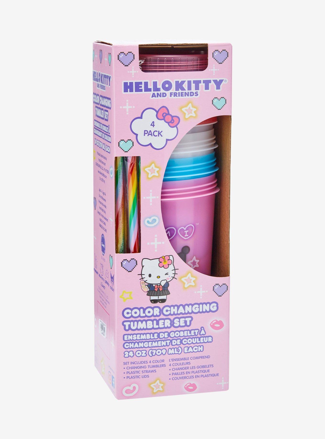 Hello Kitty And Friends Kogyaru Color-Changing Acrylic Travel Cup Set, , alternate