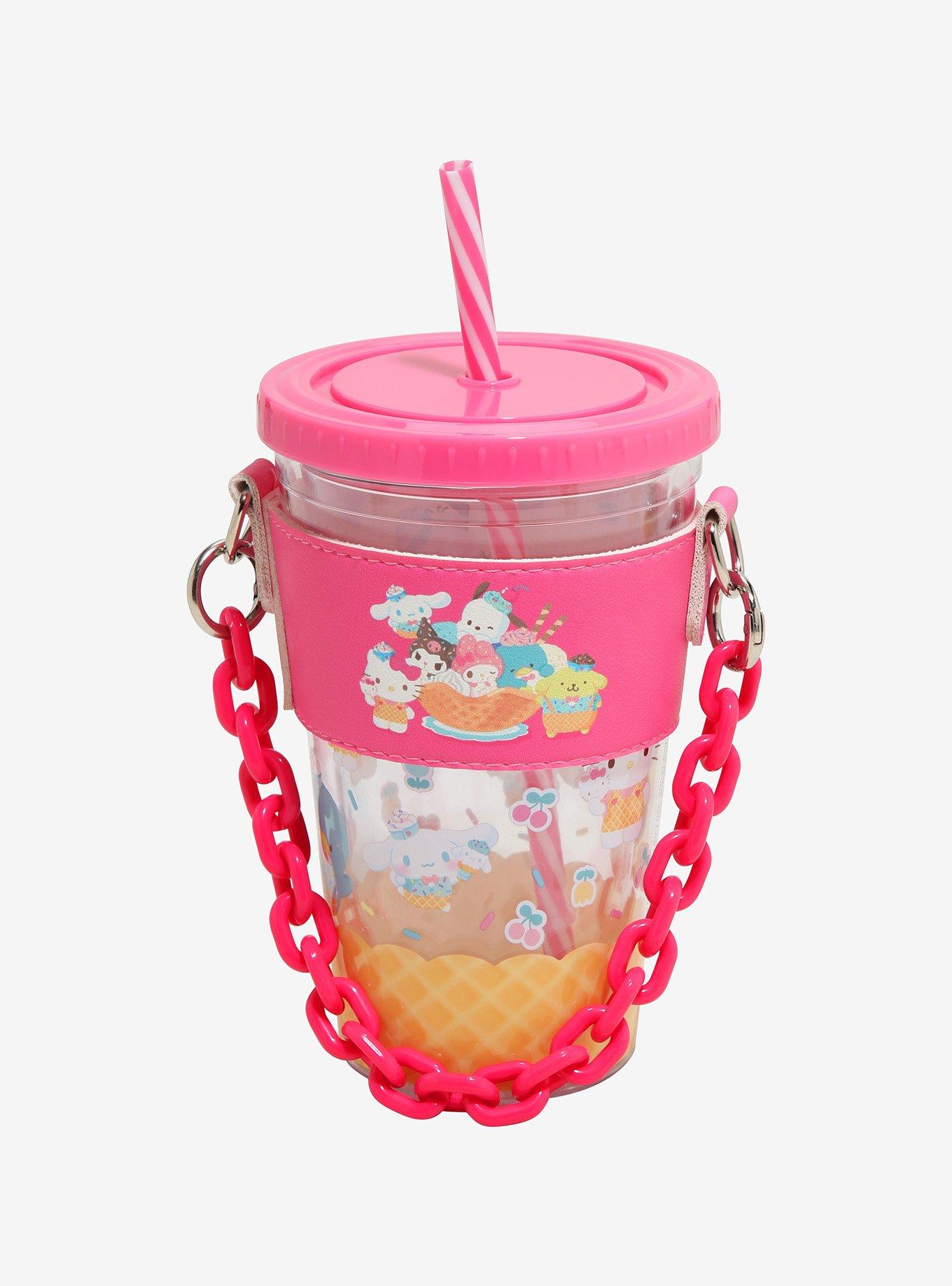 Hello Kitty And Friends Ice Cream Acrylic Travel Cup With Holder, , hi-res