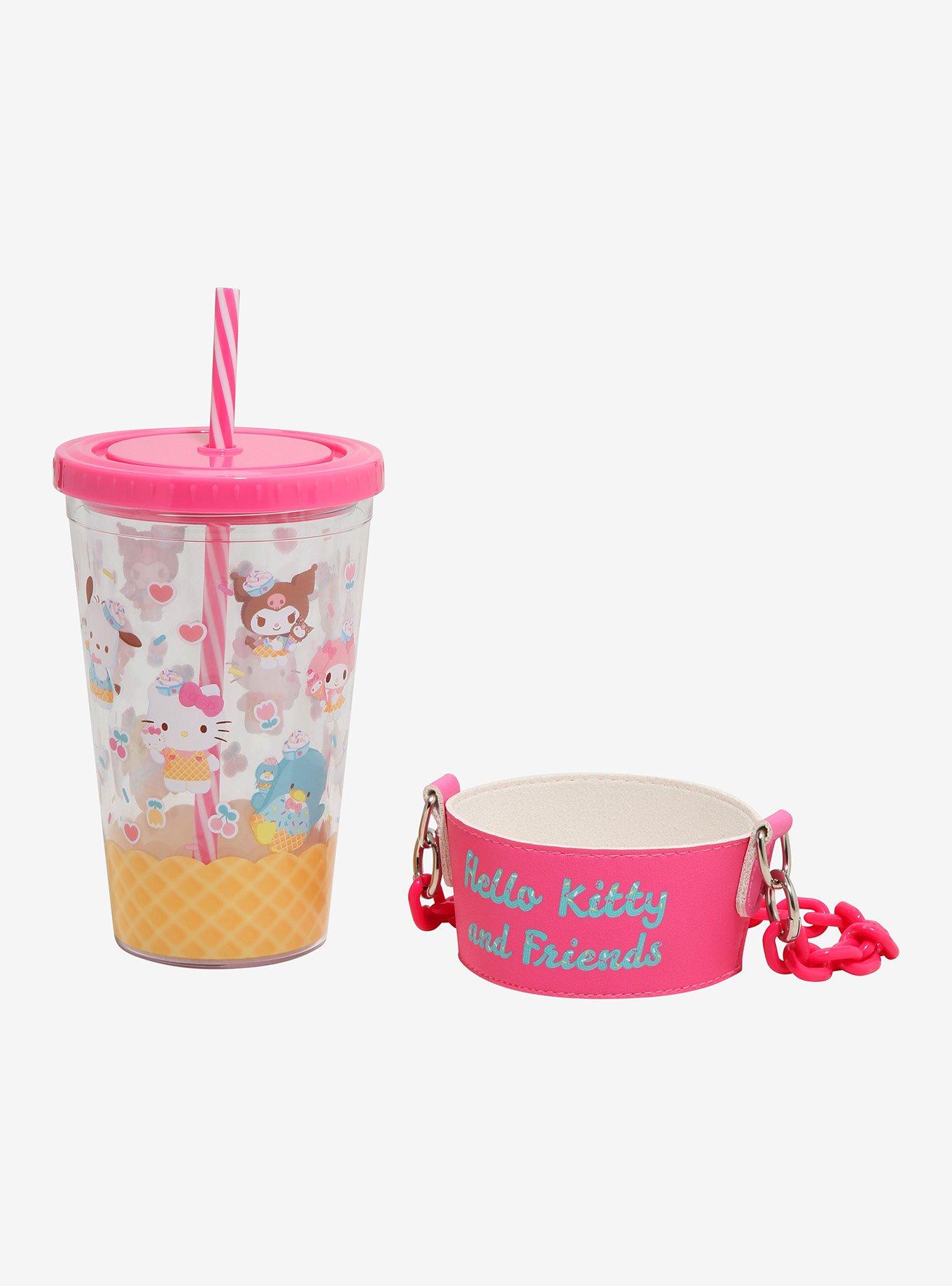 Hello Kitty And Friends Ice Cream Acrylic Travel Cup With Holder, , alternate