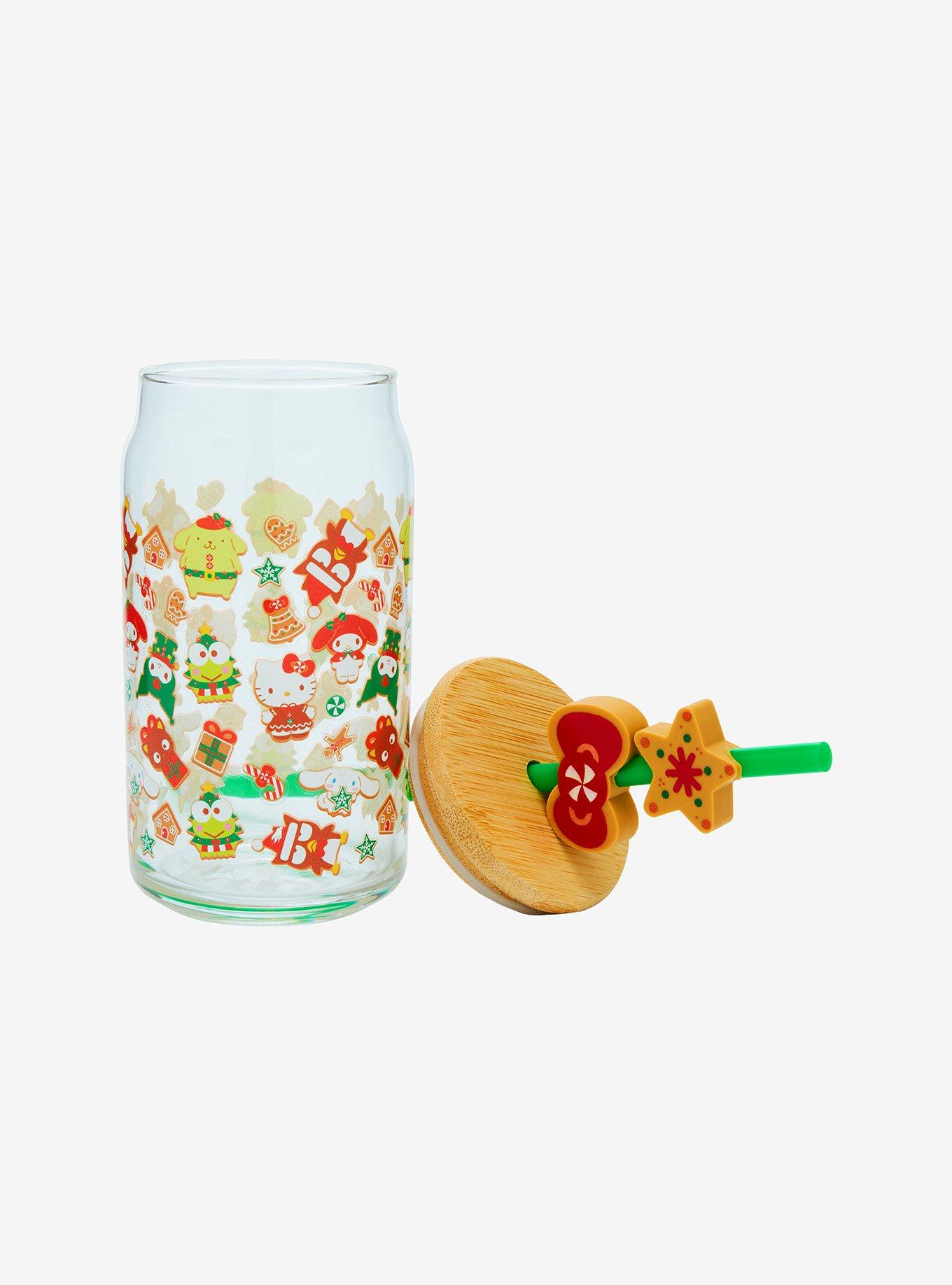 Hello Kitty And Friends Gingerbread Glass Cup, , hi-res