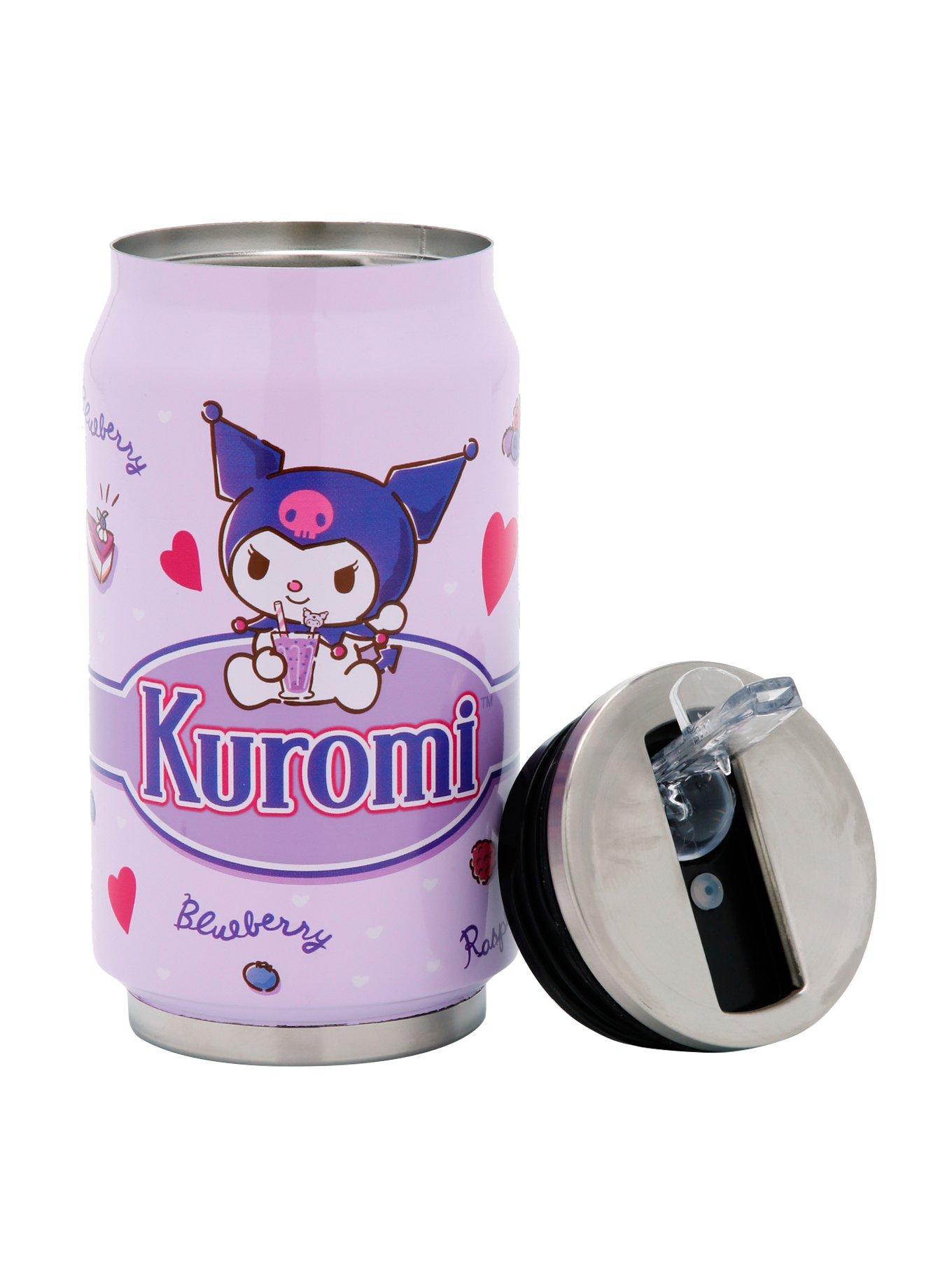 Kuromi Favorite Foods Soda Can Water Bottle, , hi-res