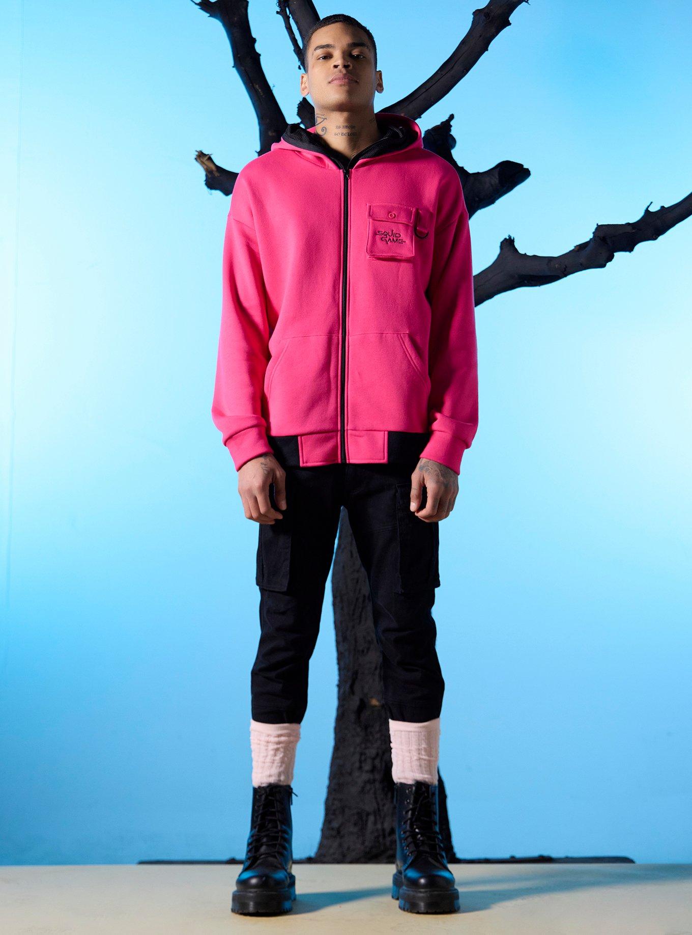 Squid Game Pink Triangle Guard Hoodie, , hi-res