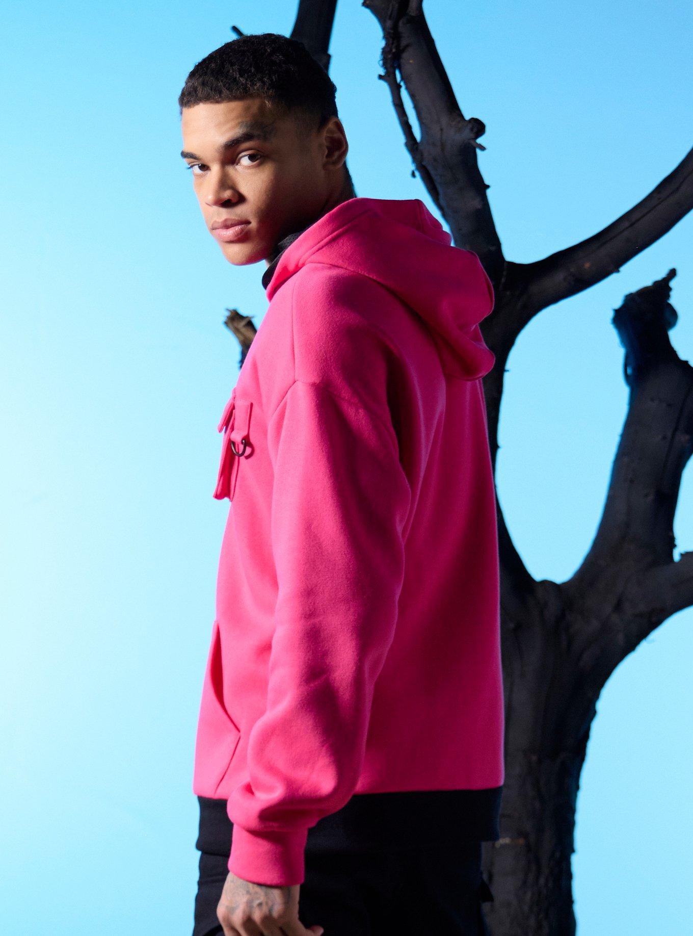 Squid Game Pink Triangle Guard Hoodie, PINK, alternate