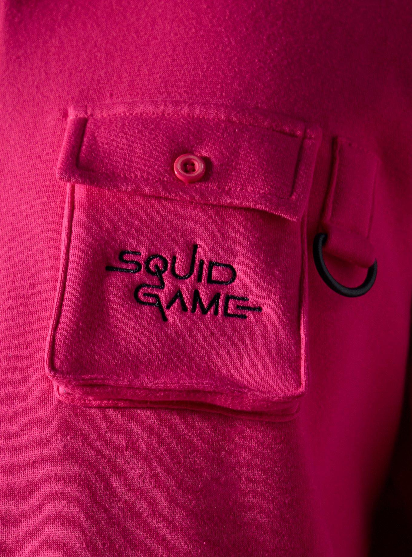 Squid Game Pink Triangle Guard Hoodie, PINK, alternate