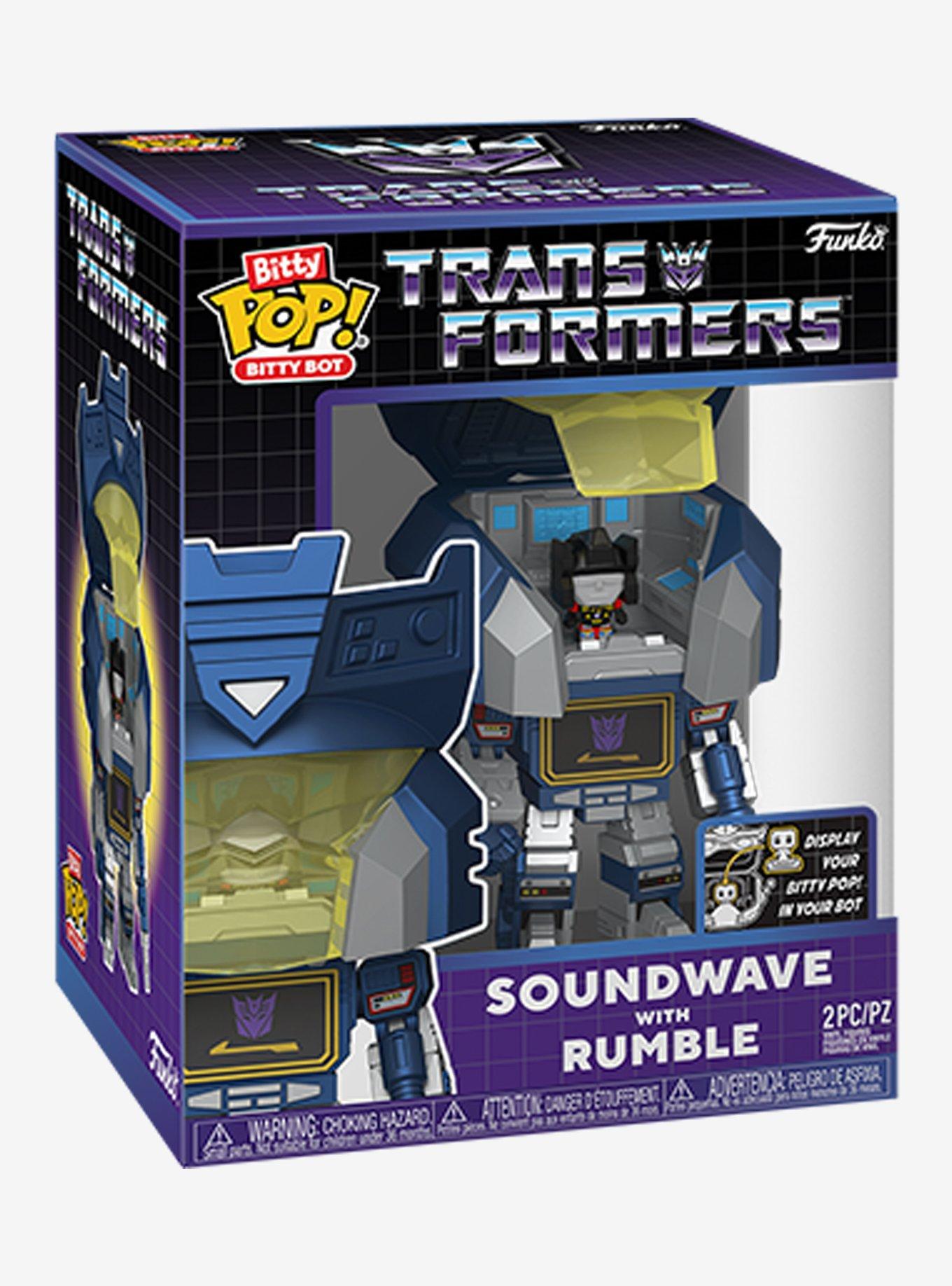 Funko Bitty Pop! Bitty Bot Transformers Soundwave with Rumble Vinyl Figure Set, , alternate