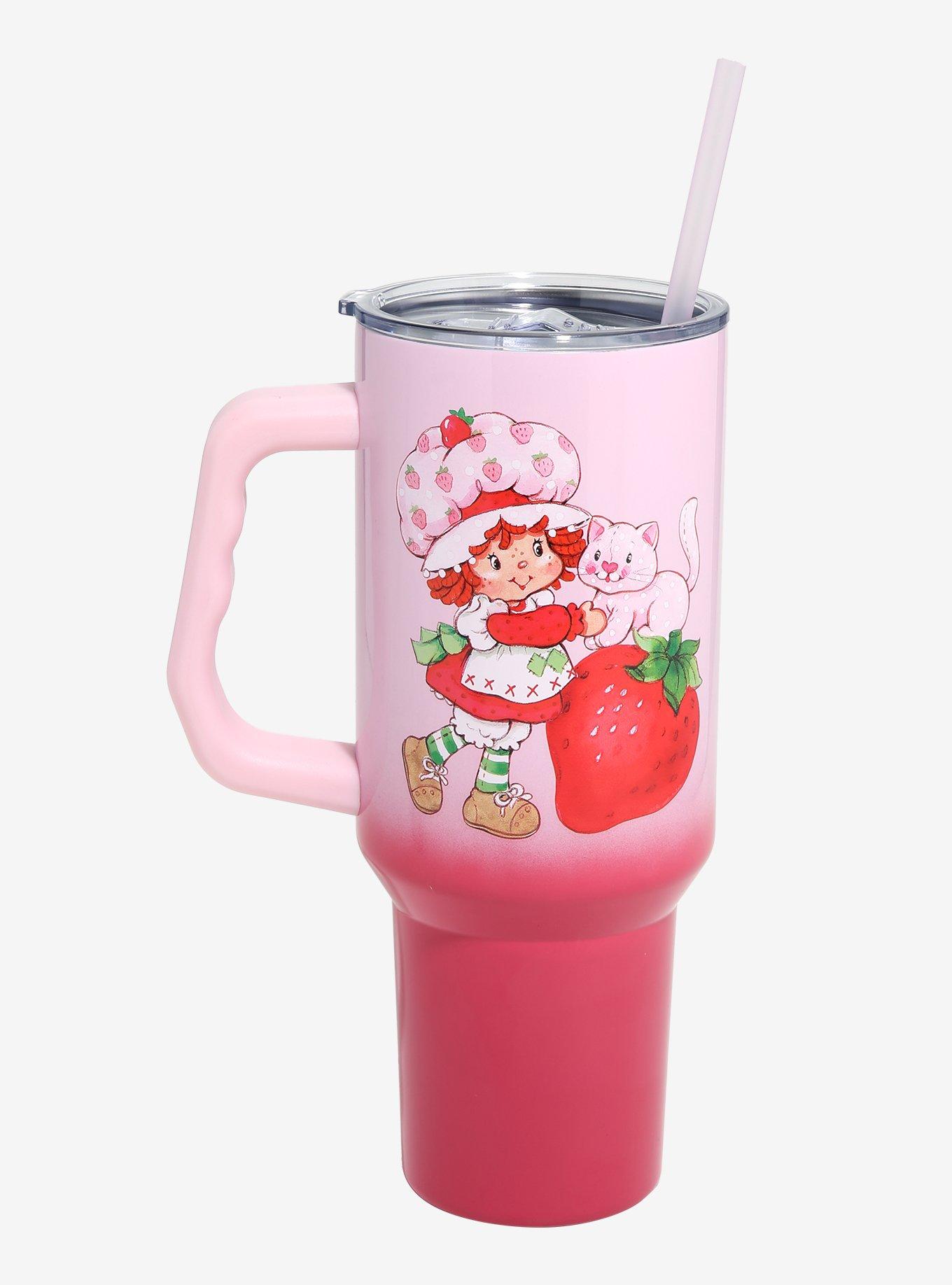 Strawberry Shortcake Pink Ombre Stainless Steel Travel Cup, , hi-res