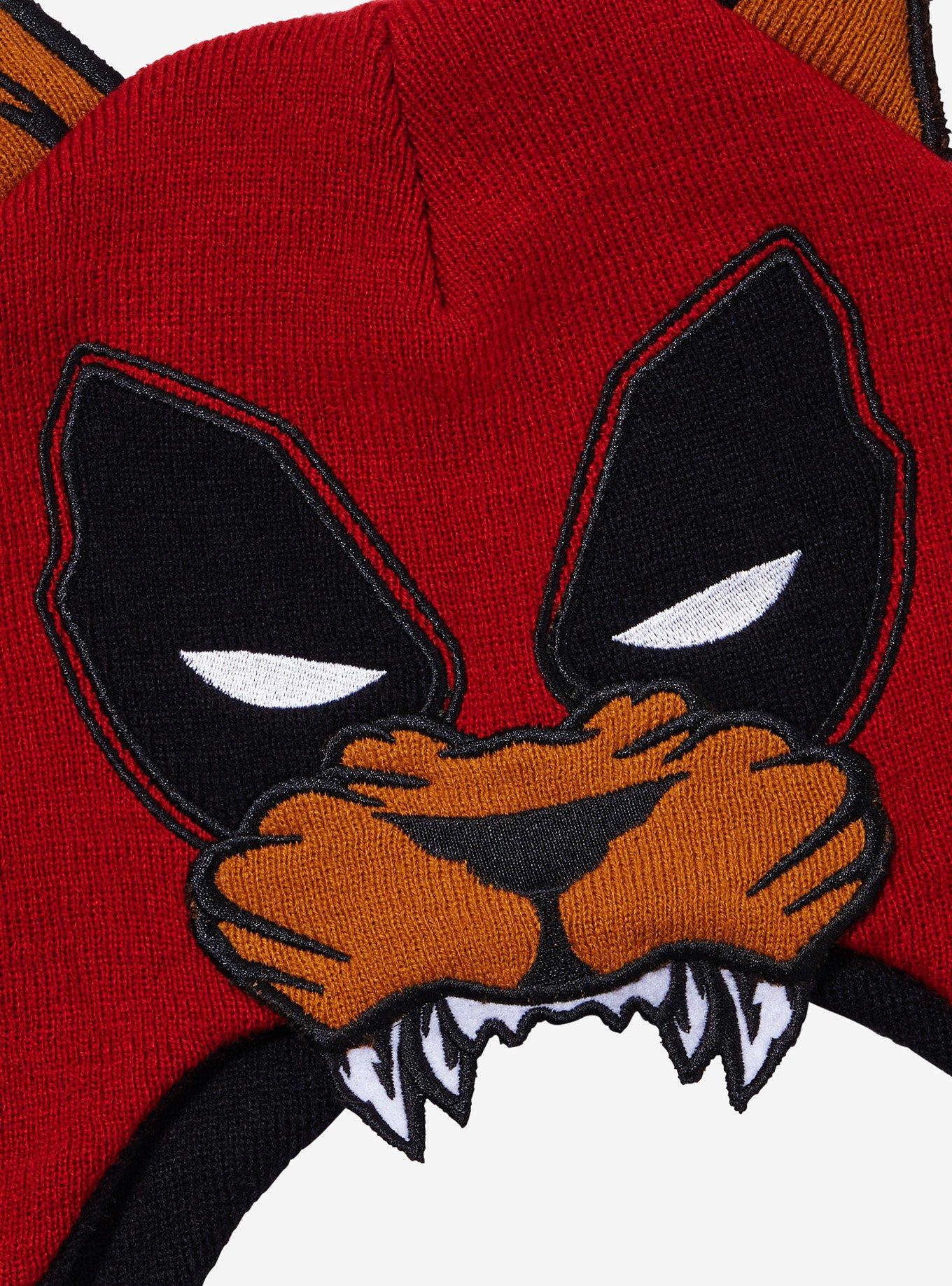 Marvel Deadpool Dogpool Tassel Beanie, , alternate