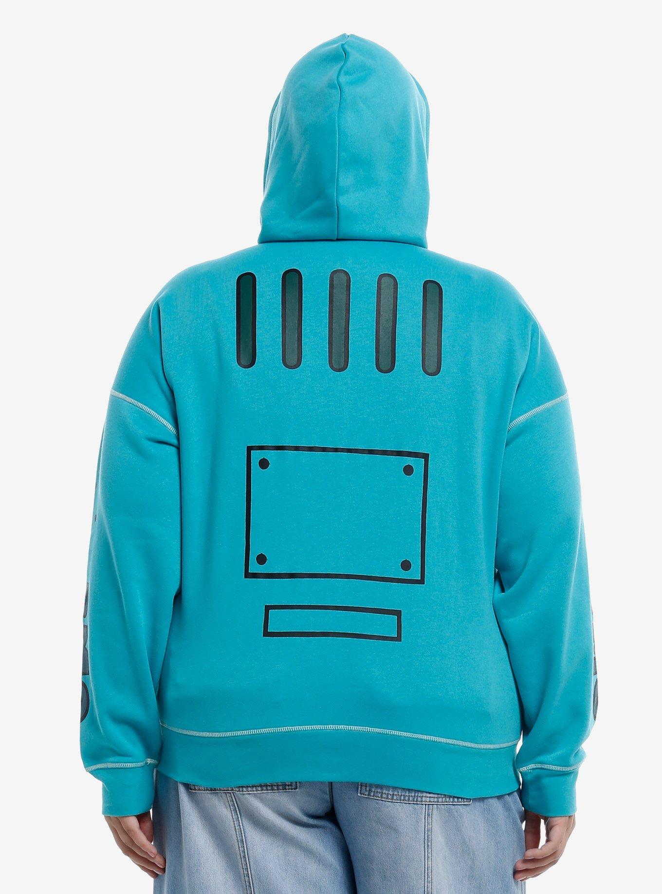 Adventure Time BMO Cosplay Girls Zip-Up Hoodie Plus Size, , hi-res