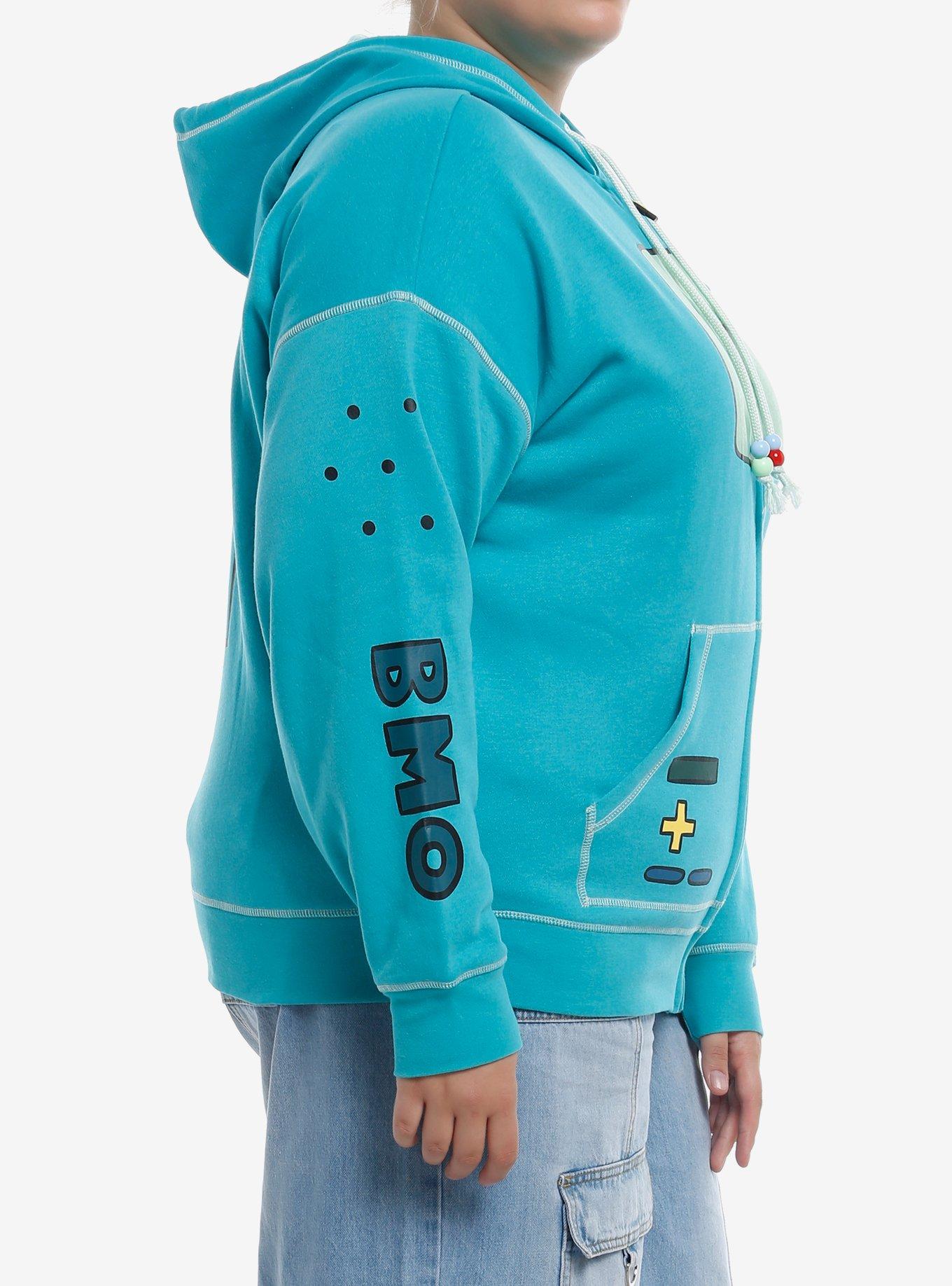 Adventure Time BMO Cosplay Girls Zip-Up Hoodie Plus Size, MULTI, alternate