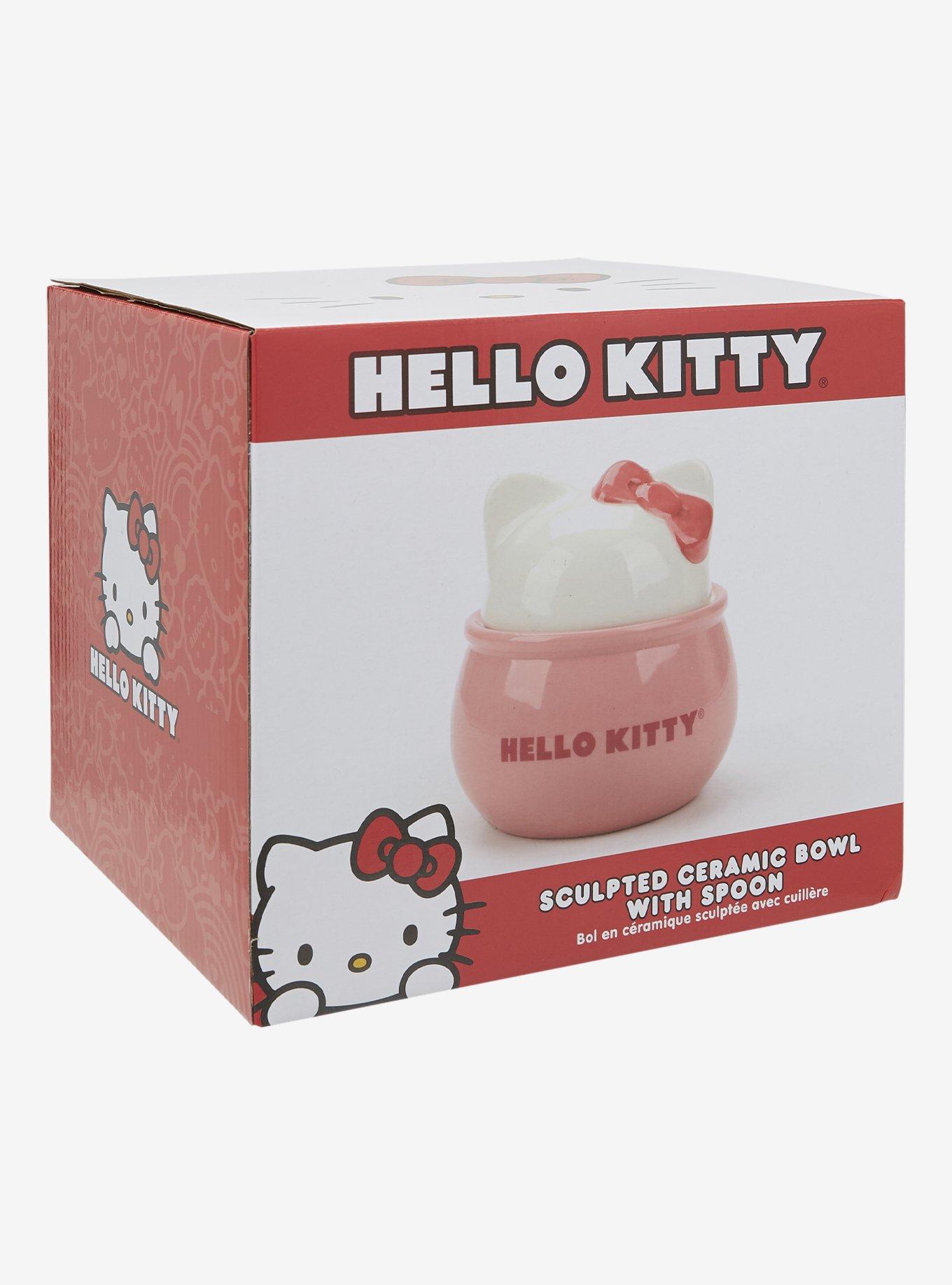 Hello Kitty Figural Bowl With Spoon, , alternate