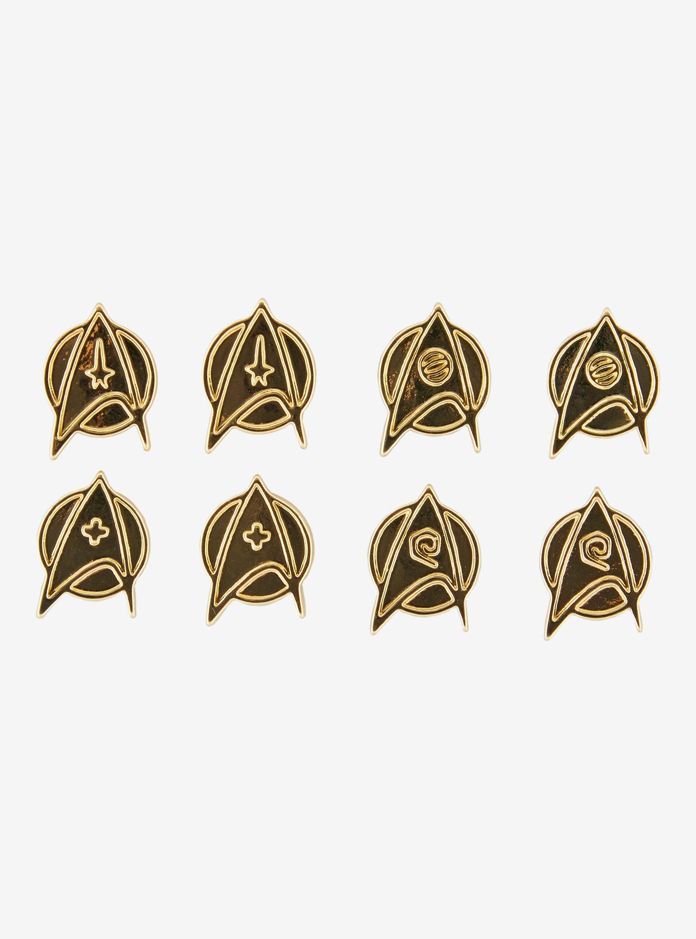 Star Trek Starfleet Badges Stud Earring Set, , hi-res