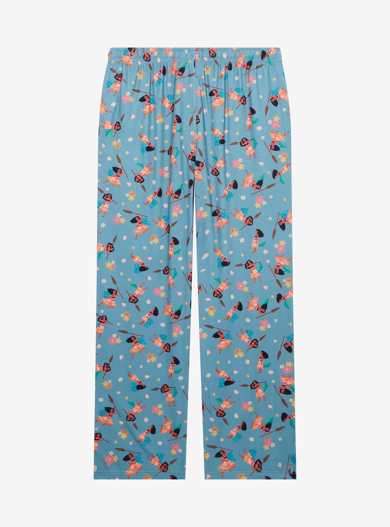 Disney Moana Paddle Floral Allover Print Sleep Pants