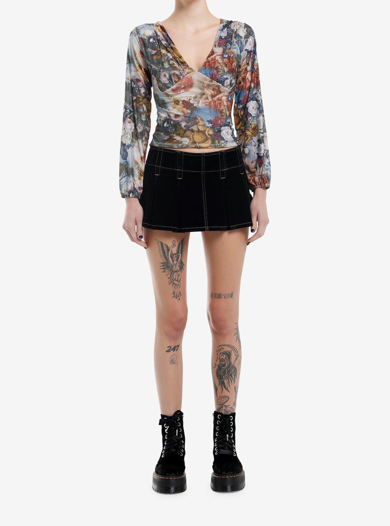 Renaissance Painting Girls Long-Sleeve Top, , hi-res