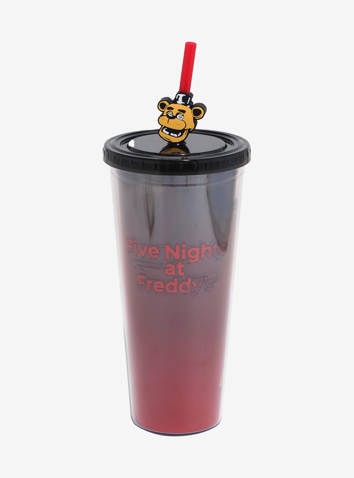 Five Nights At Freddy's Straw Topper Acrylic Travel Cup, , hi-res