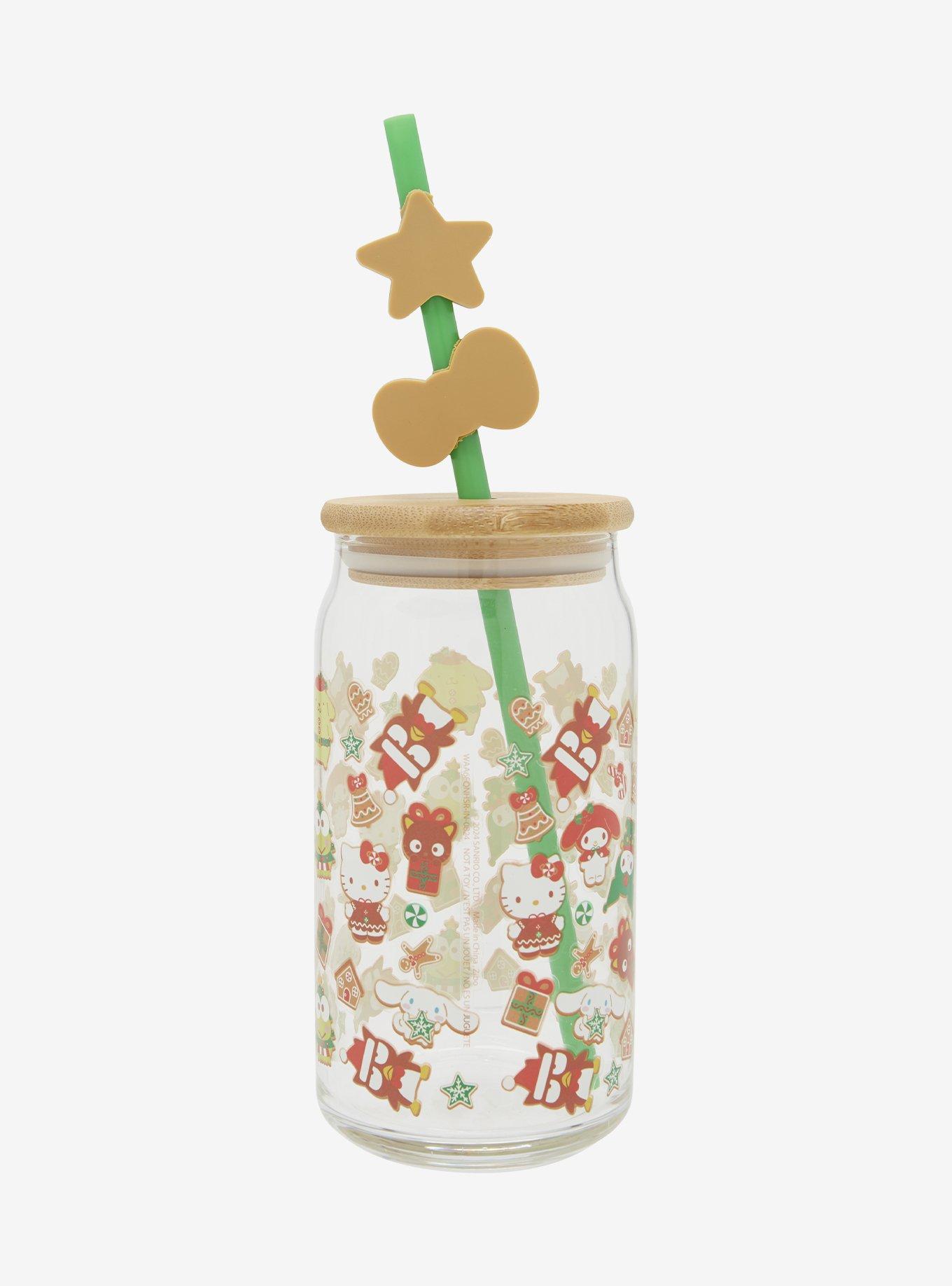 Hello Kitty And Friends Gingerbread Glass Cup, , hi-res