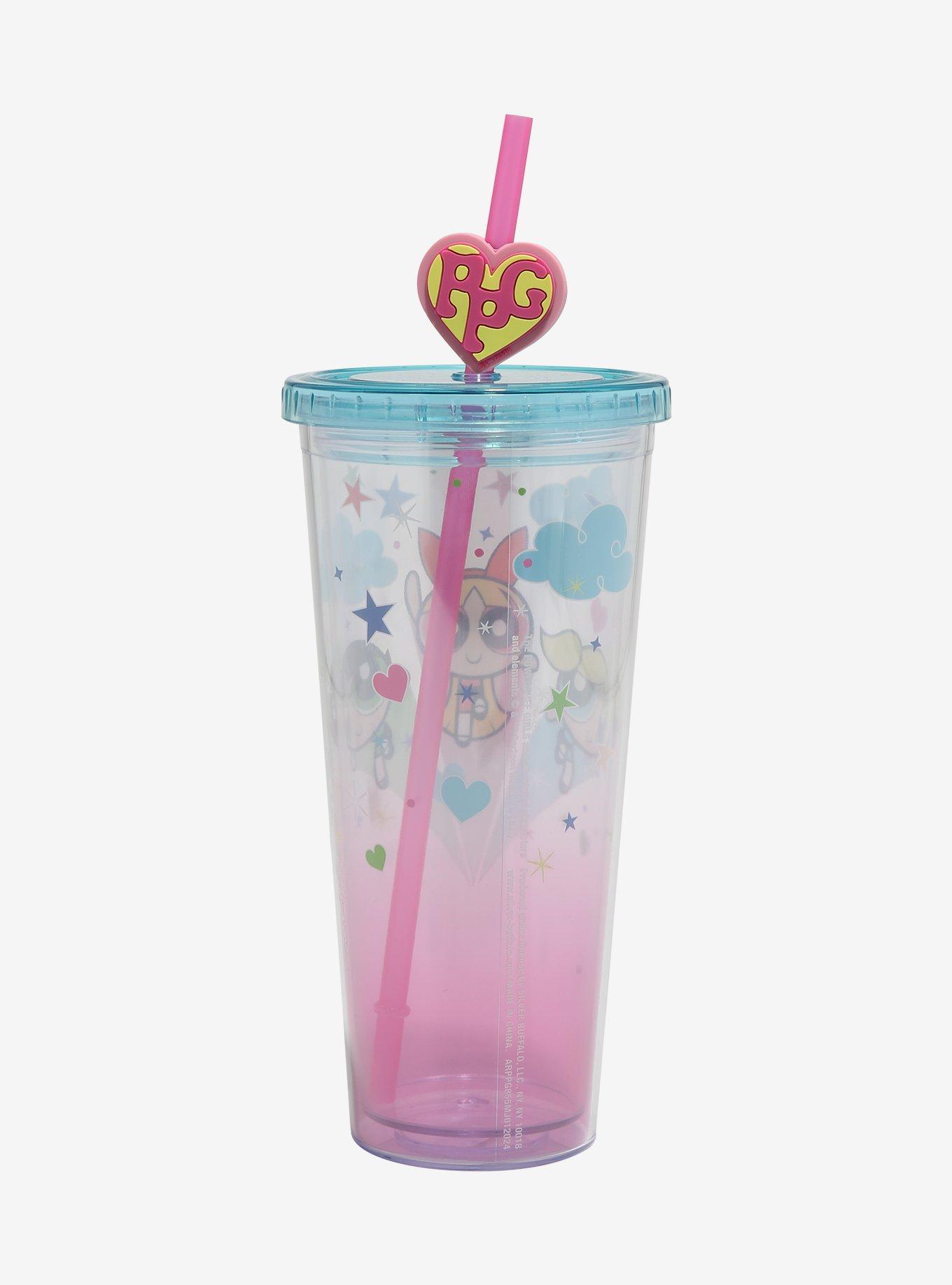 The Powerpuff Girls Pink Ombré Acrylic Travel Cup, , hi-res