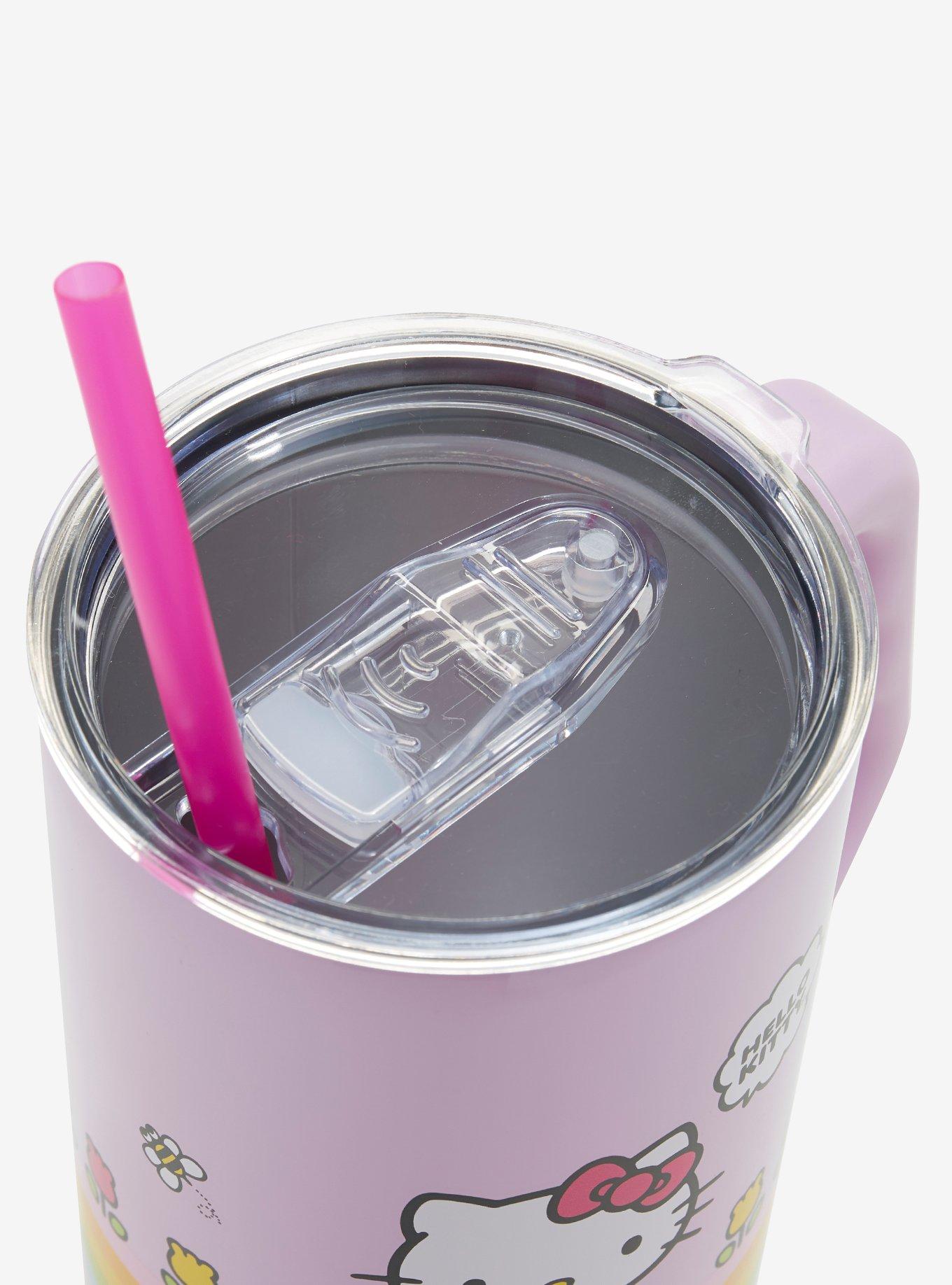 Hello Kitty Rainbow Stripe Stainless Steel Travel Cup, , alternate