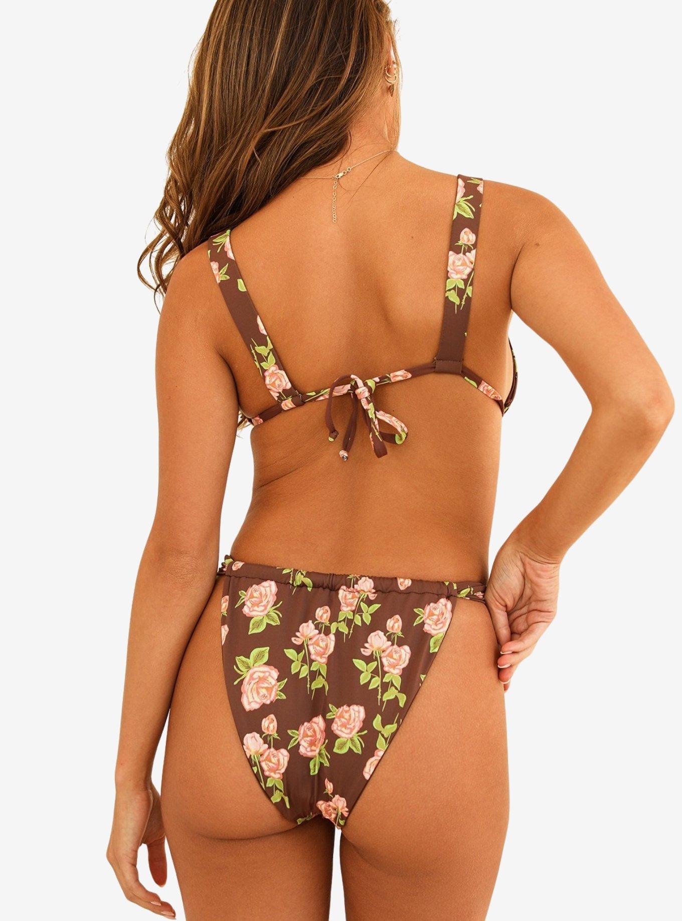 Dippin' Daisy's Descanso Tie Triangle Swim Top Rosebud, MULTI, alternate