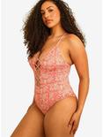 Dippin' Daisy's Bliss Moderate Coverage Swim One Piece Pink Paisley, PAISLEY, alternate