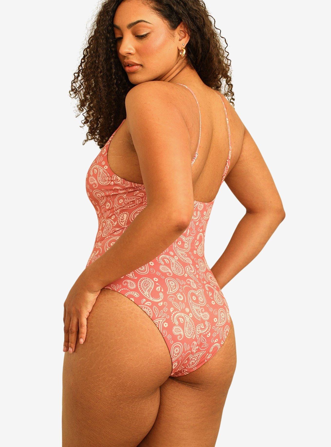 Dippin' Daisy's Bliss Moderate Coverage Swim One Piece Pink Paisley, PAISLEY, alternate