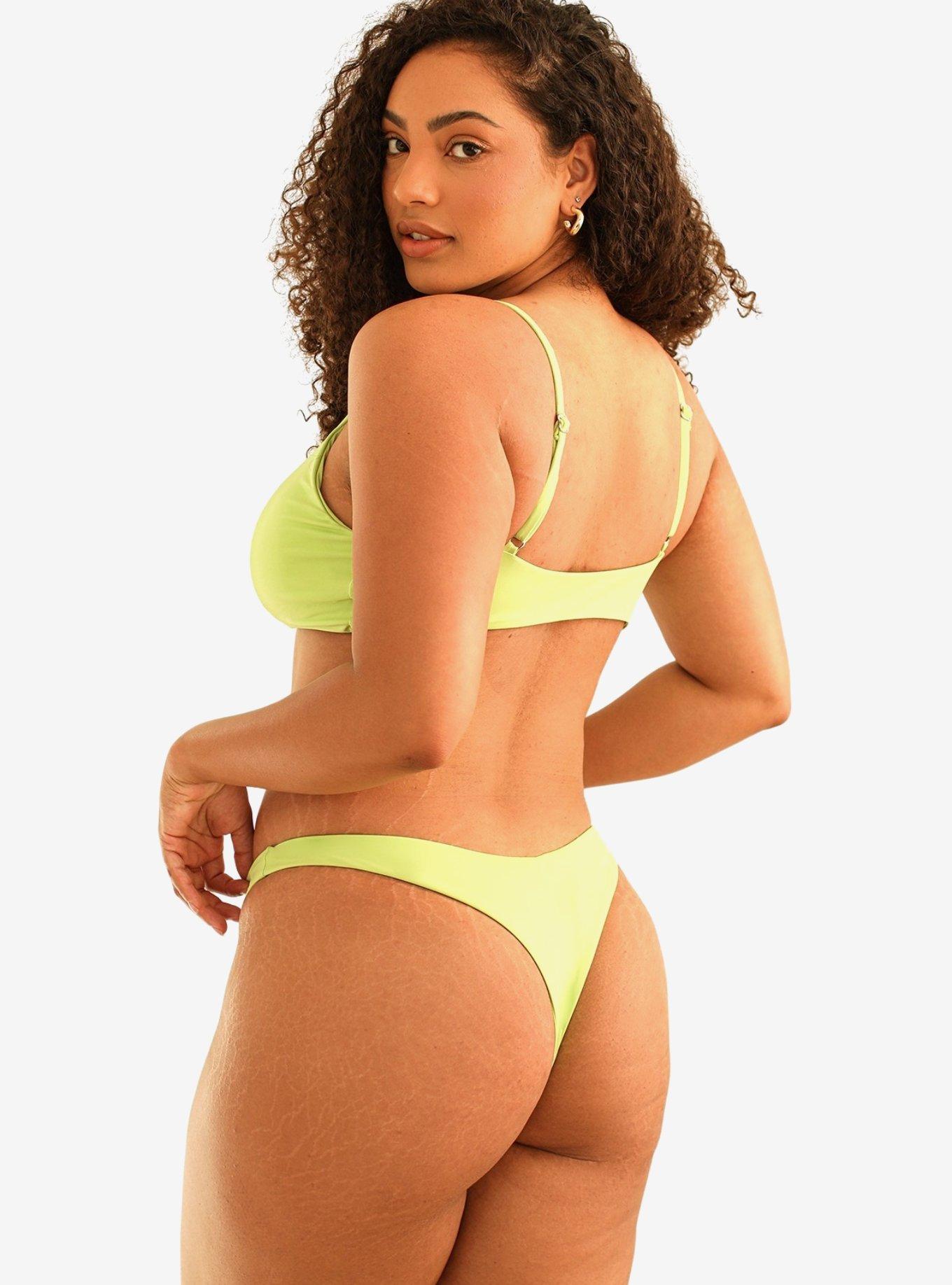 Dippin' Daisy's Redondo Adjustable Strap Swim Top Green Tea, GREEN, alternate