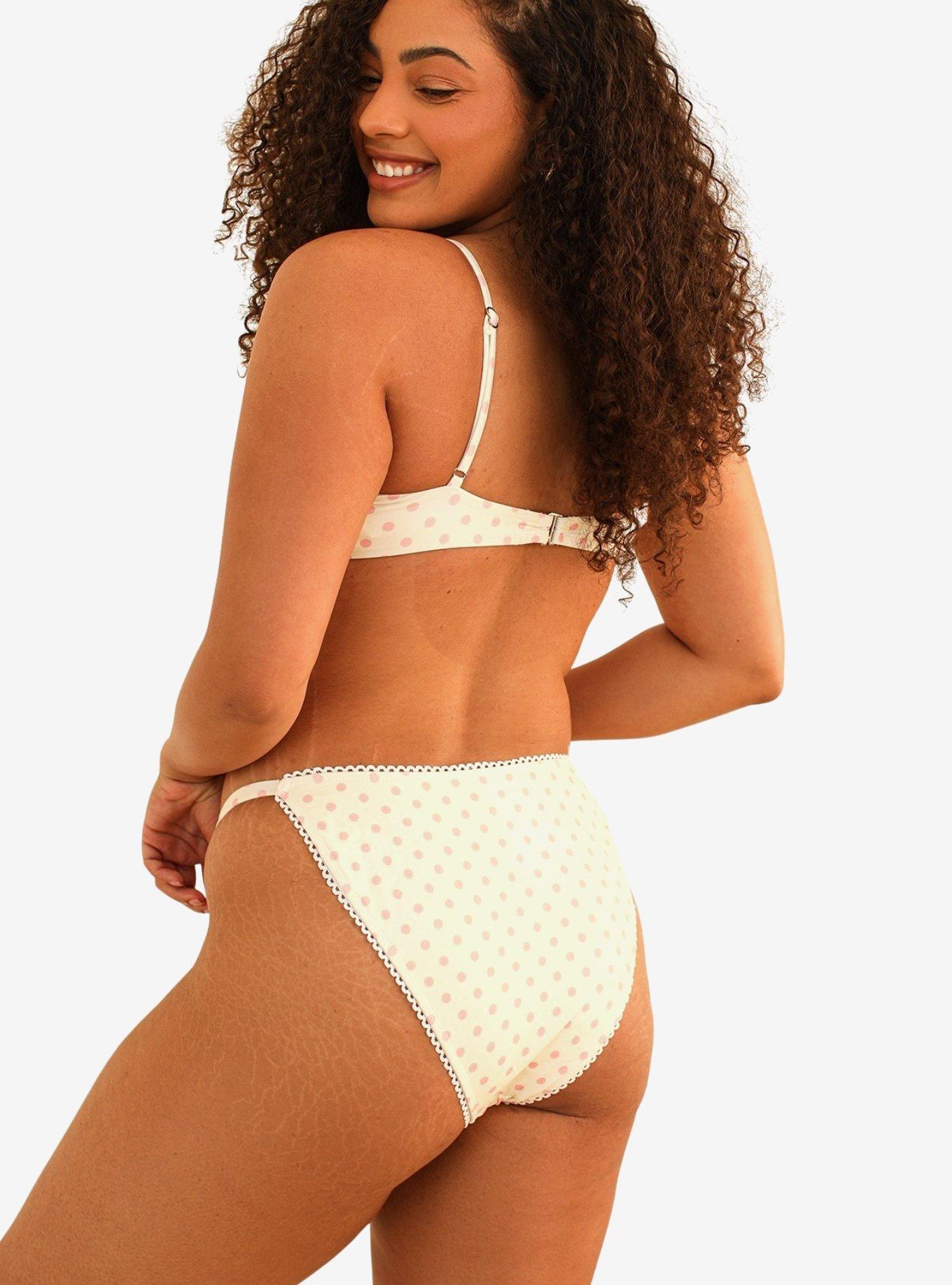 Dippin' Daisy's Jane Cheeky Swim Bottom Dotted Pink, , hi-res