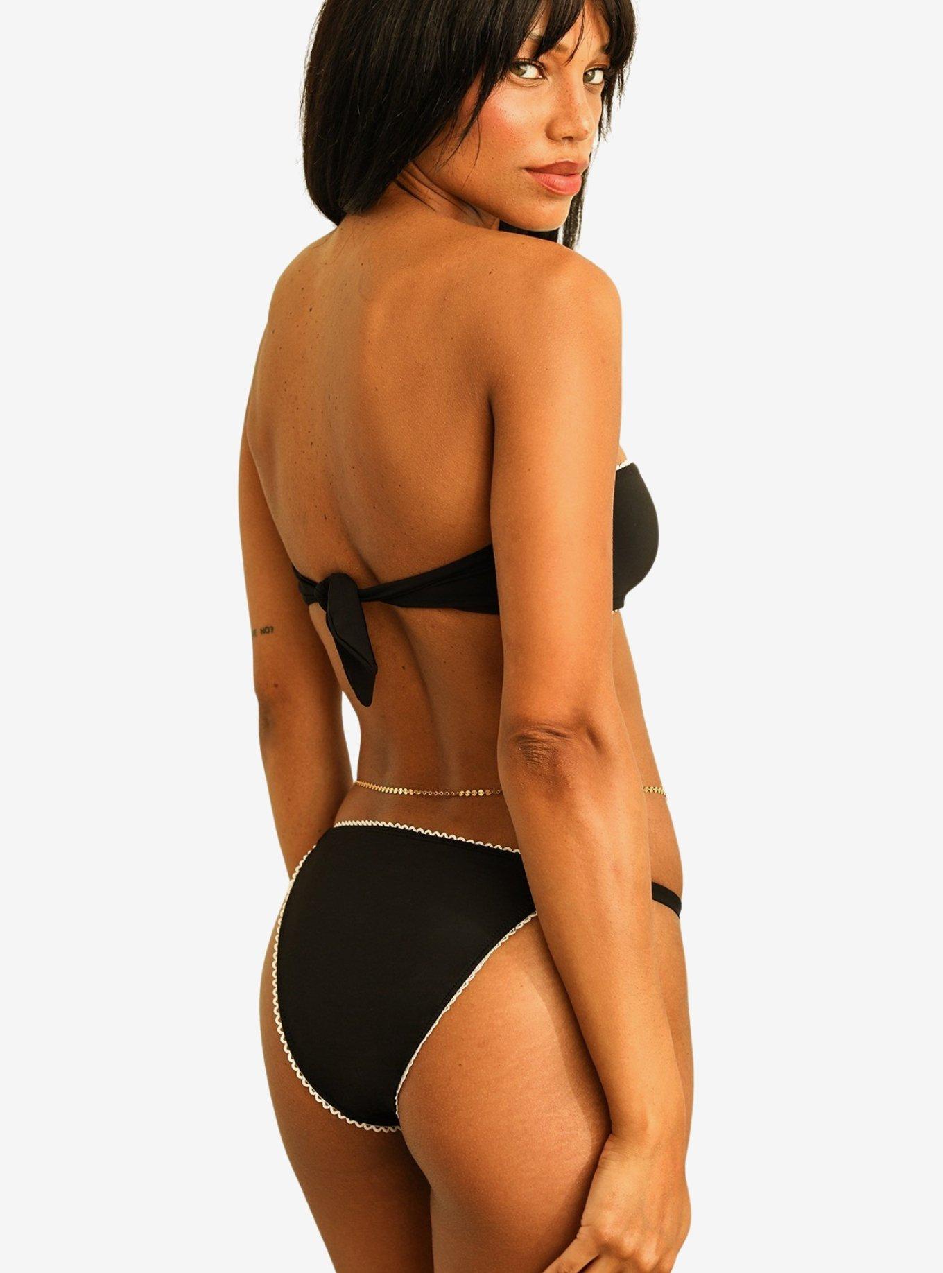 Dippin' Daisy's Bridget Bandeau Swim Top Black, BLACK, alternate